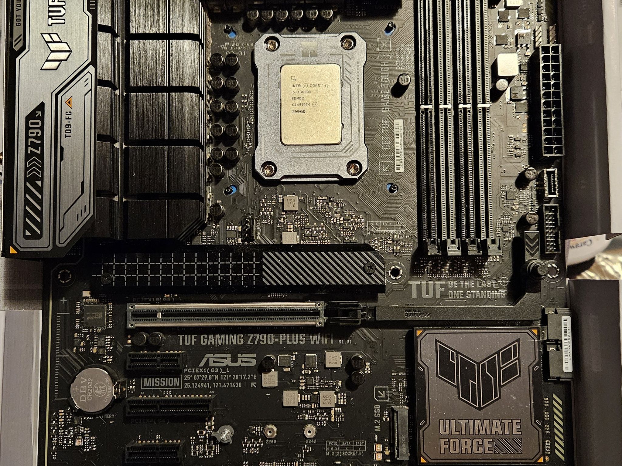 Asus TUF Gaming Z790-Plus Wifi and Intel Core i5-13600k