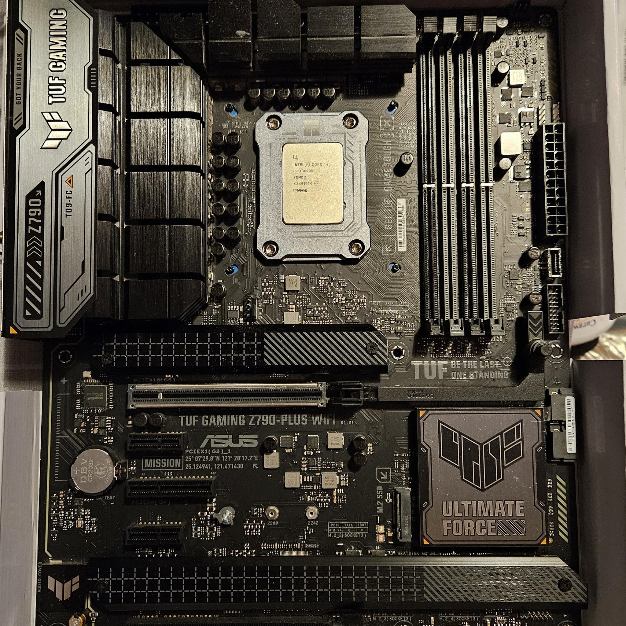 Asus TUF Gaming Z790-Plus Wifi and Intel Core i5-13600k