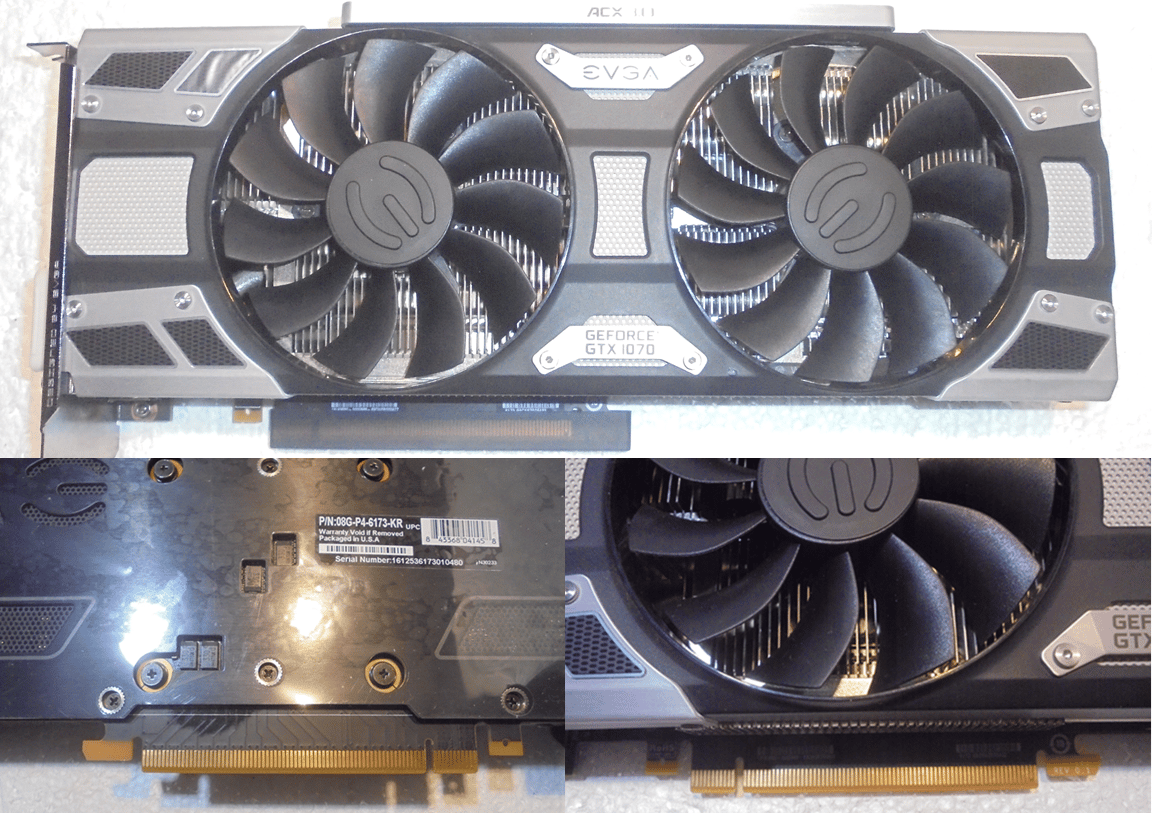 EVGA GTX 1070 8 GB BIOS SC/Great Condition/OE Box/OE Contents
