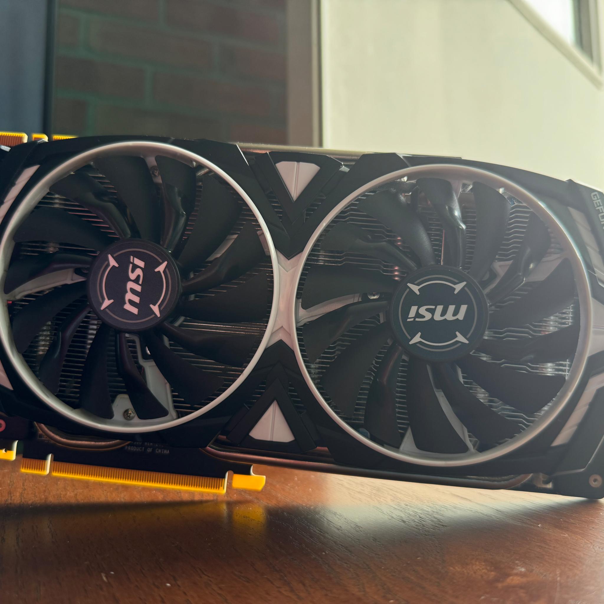 MSI GTX 1080Ti Armor 11 GB OC Graphics Card Zero Frozr 4-Display Output