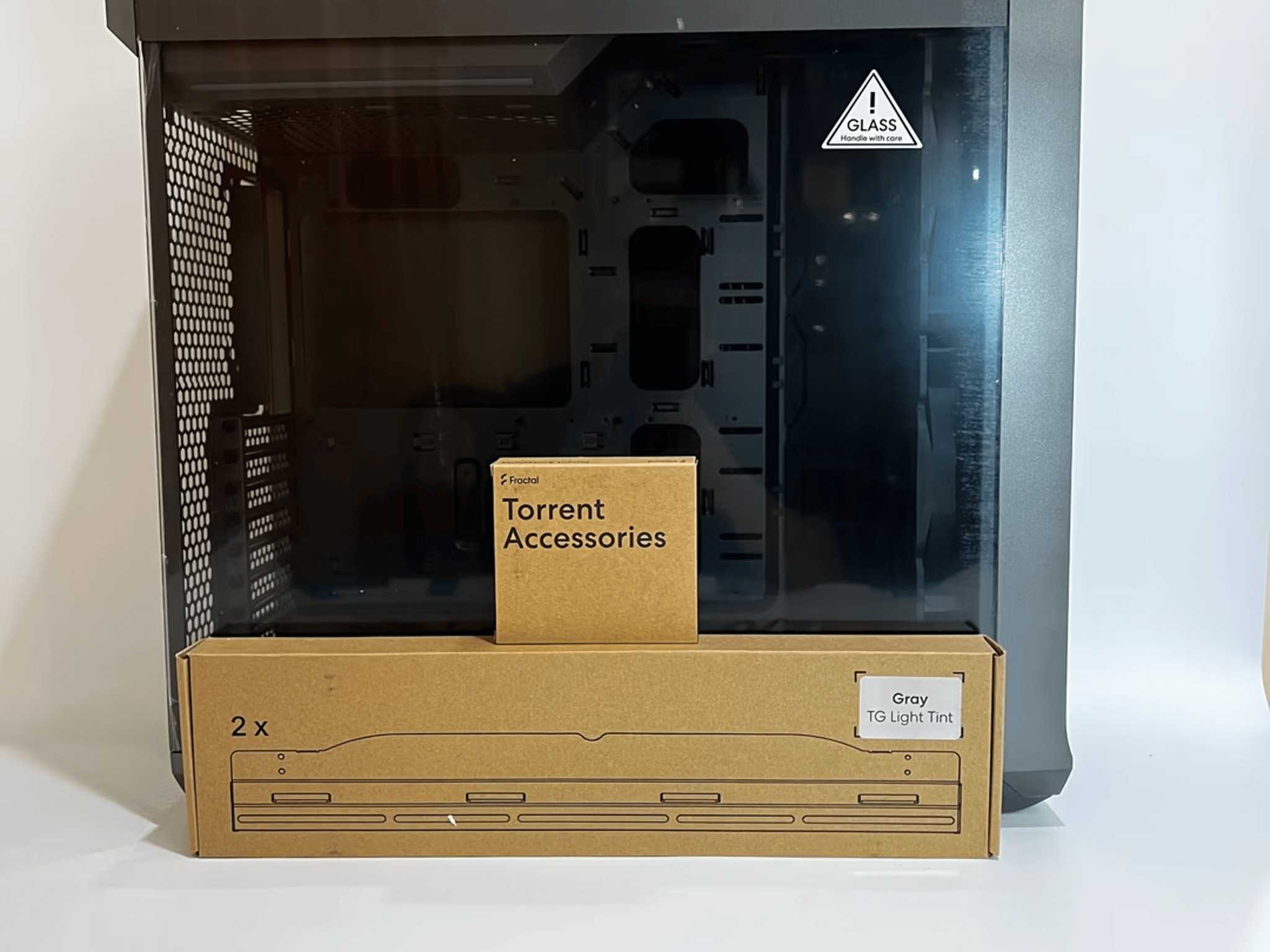Fractal Design Torrent Gray E-ATX Tempered Glass Window High-Airflow Mid Tower Computer Case