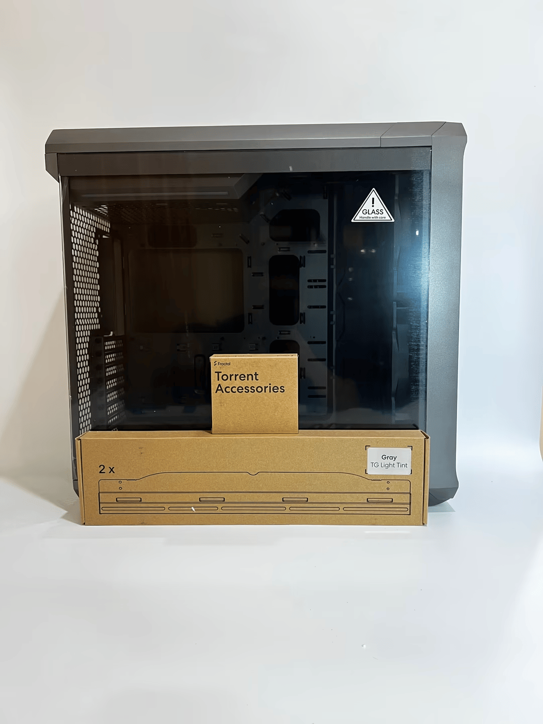 Fractal Design Torrent Gray E-ATX Tempered Glass Window High-Airflow Mid Tower Computer Case