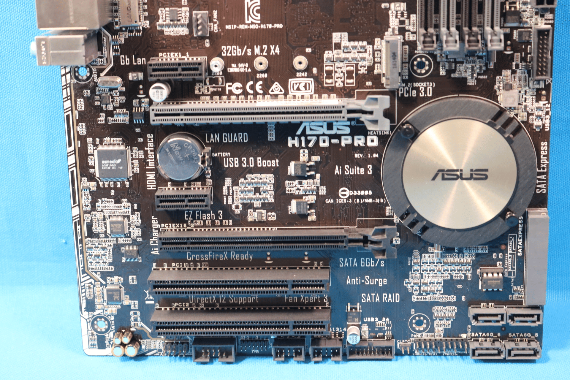 Asus H170-Pro REV. 1.04 Intel LGA1151/Socket H4 DDR4 ATX Desktop Motherboard & I/O Shield