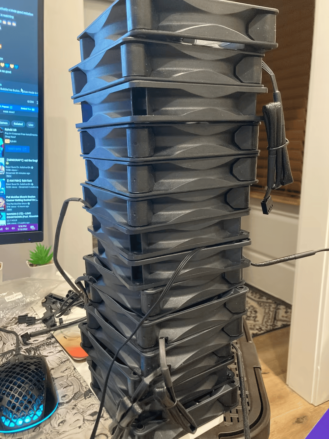 Nzxt AIO Stock 120MM fans x5 