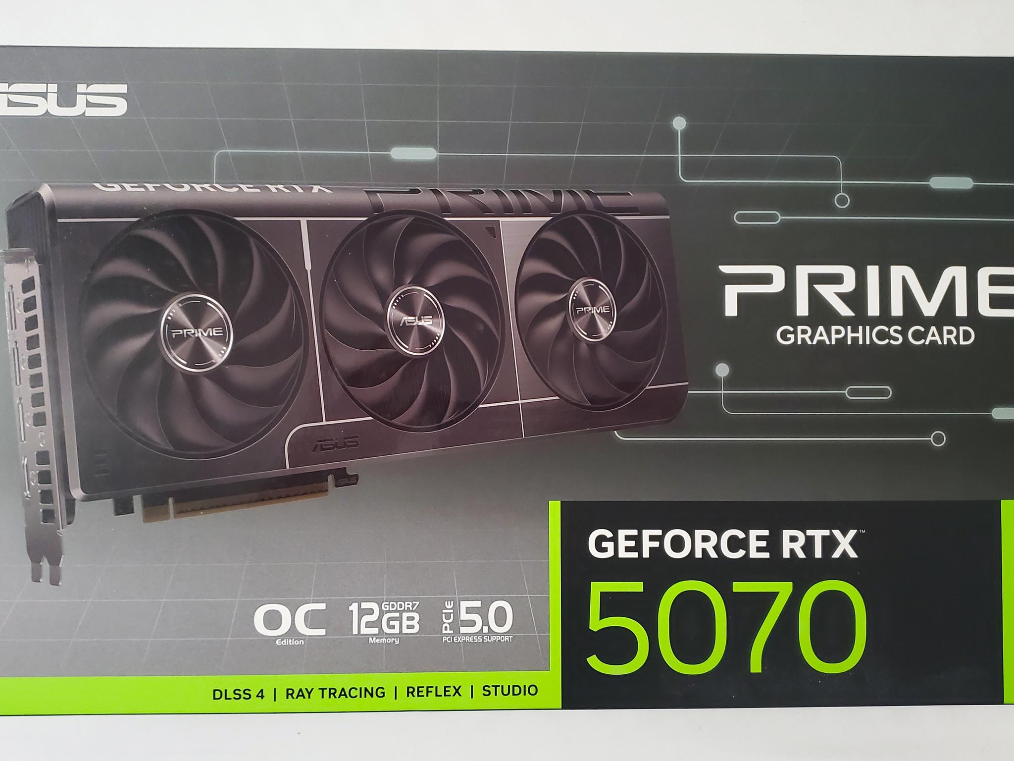 ASUS PRIME GeForce RTX 5070 OC Edition 12GB