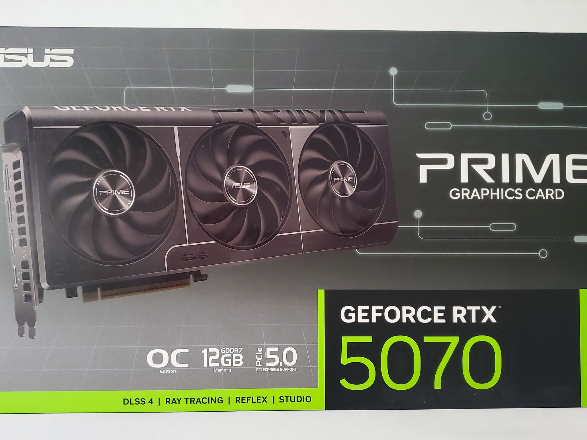 ASUS PRIME GeForce RTX 5070 OC Edition 12GB