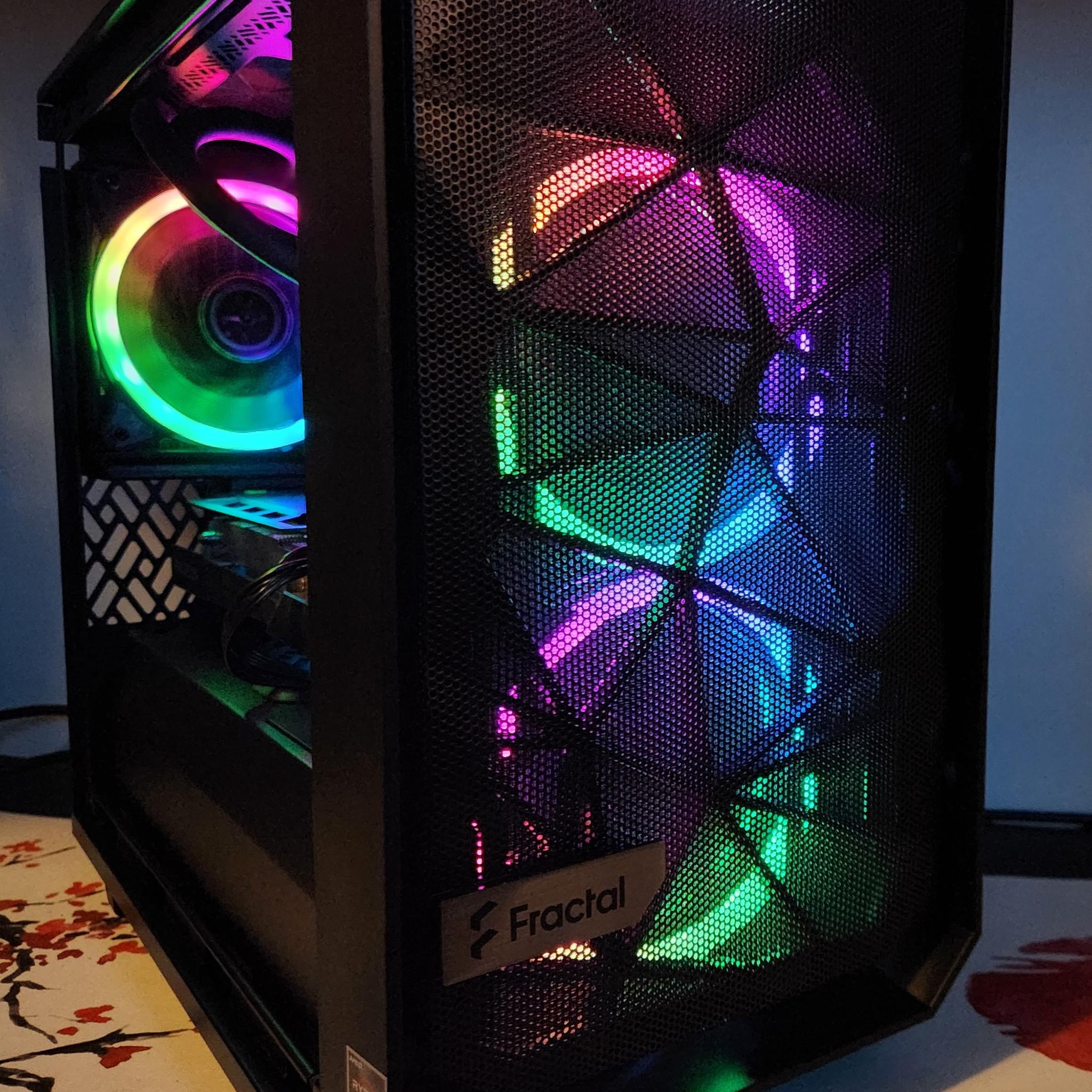 LIQUID COOLED GAMING RIG!  Ryzen 5 / 32GB RAM / 1TB SSD / RX 6600 8GB