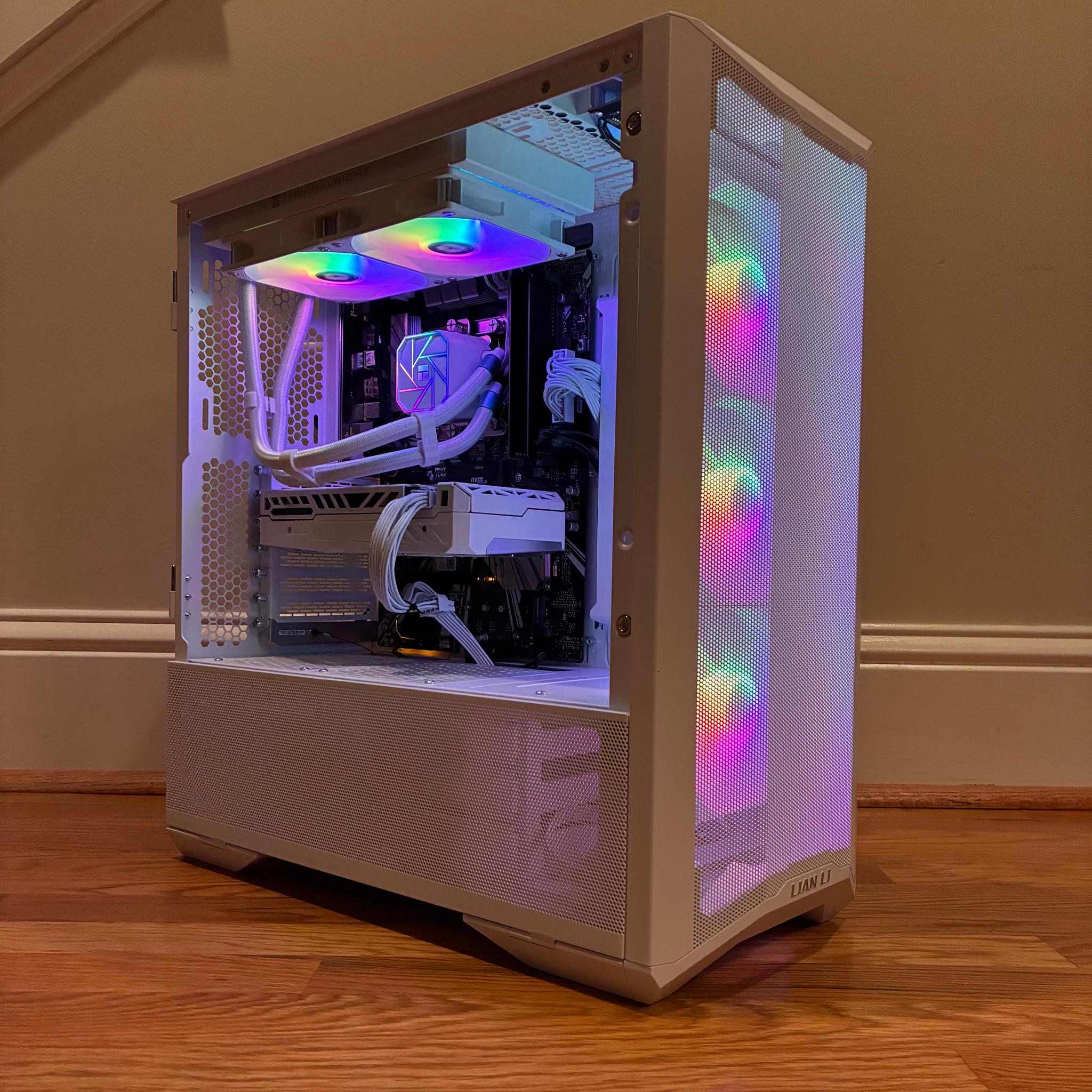 RTX 3060 Ti i7 9700K CUSTOM WHITE GAMING PC 1TB PCIe 4.0 NVME 16GB DDR4 WIFI BLUETOOTH WINDOWS 10/11