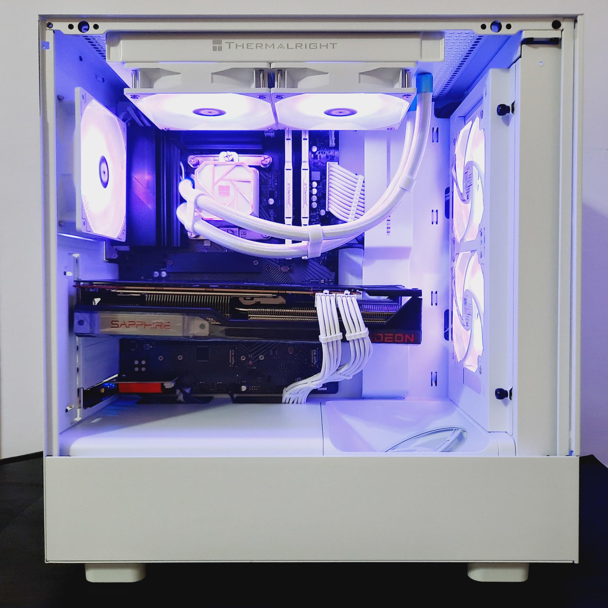 ❄️Liquid Cooled 4K/1440p White Gaming PC - RX 6800 XT 16GB ● i5 12600KF ● 32GB RAM ● 1TB NVMe SSD