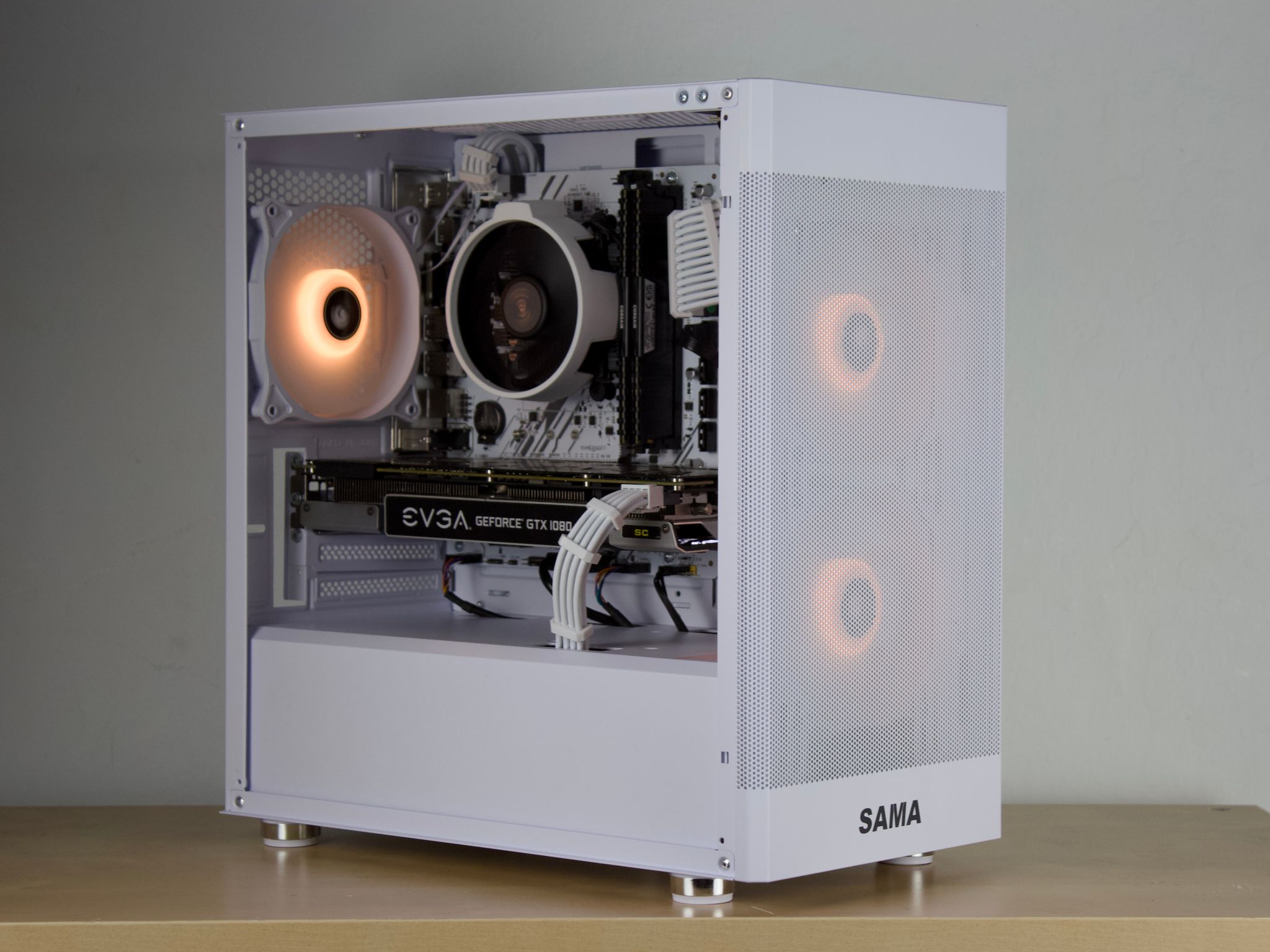 ❄️🧊Budget White PC - GTX 1080, Ryzen 5 2600, 16GB DDR4, 1TB SSD❄️🧊- WiFi/BT