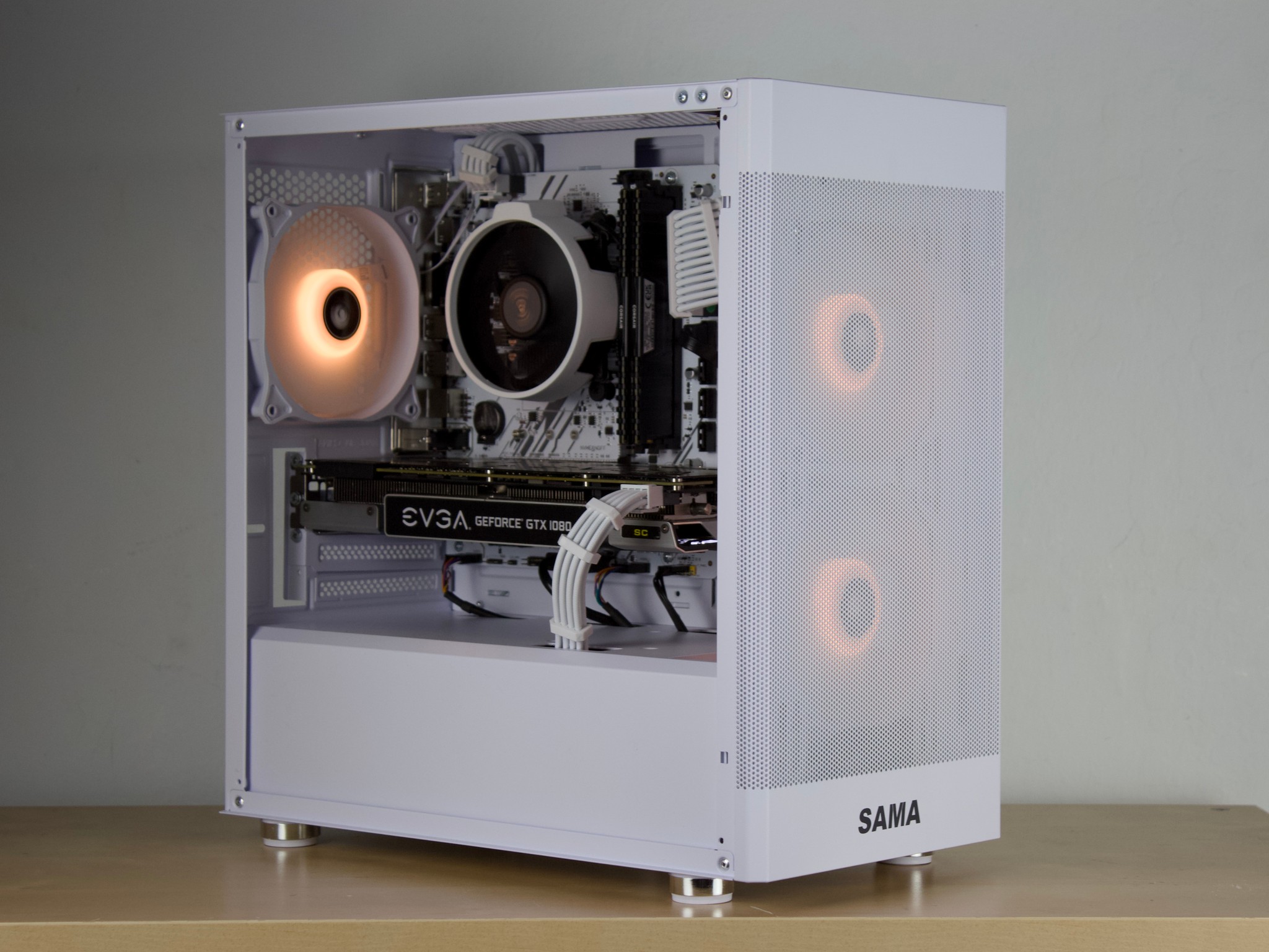 ❄️🧊Budget White PC - GTX 1080, Ryzen 5 2600, 16GB DDR4, 1TB SSD❄️🧊- WiFi/BT