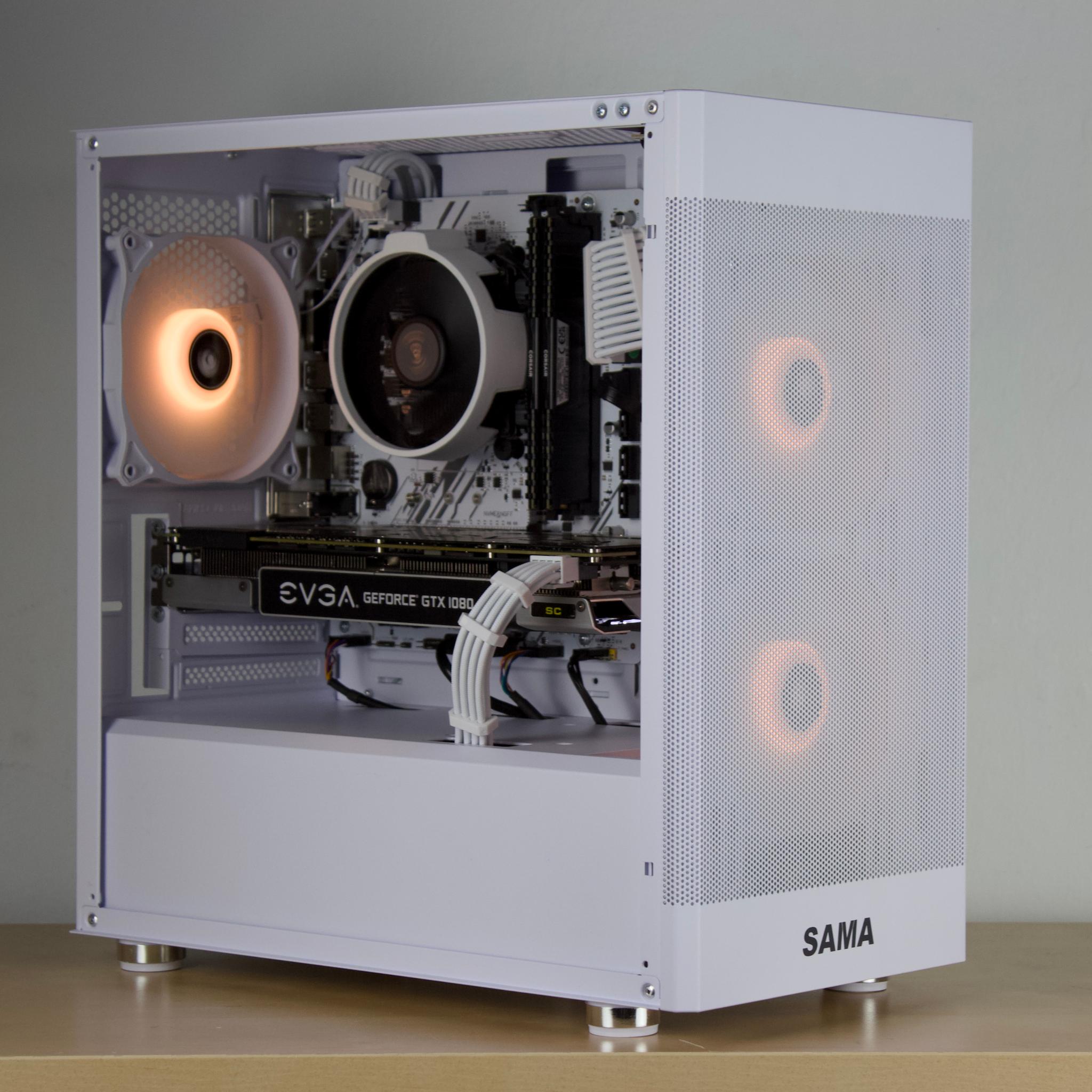 ❄️🧊Budget White PC - GTX 1080, Ryzen 5 2600, 16GB DDR4, 1TB SSD❄️🧊- WiFi/BT