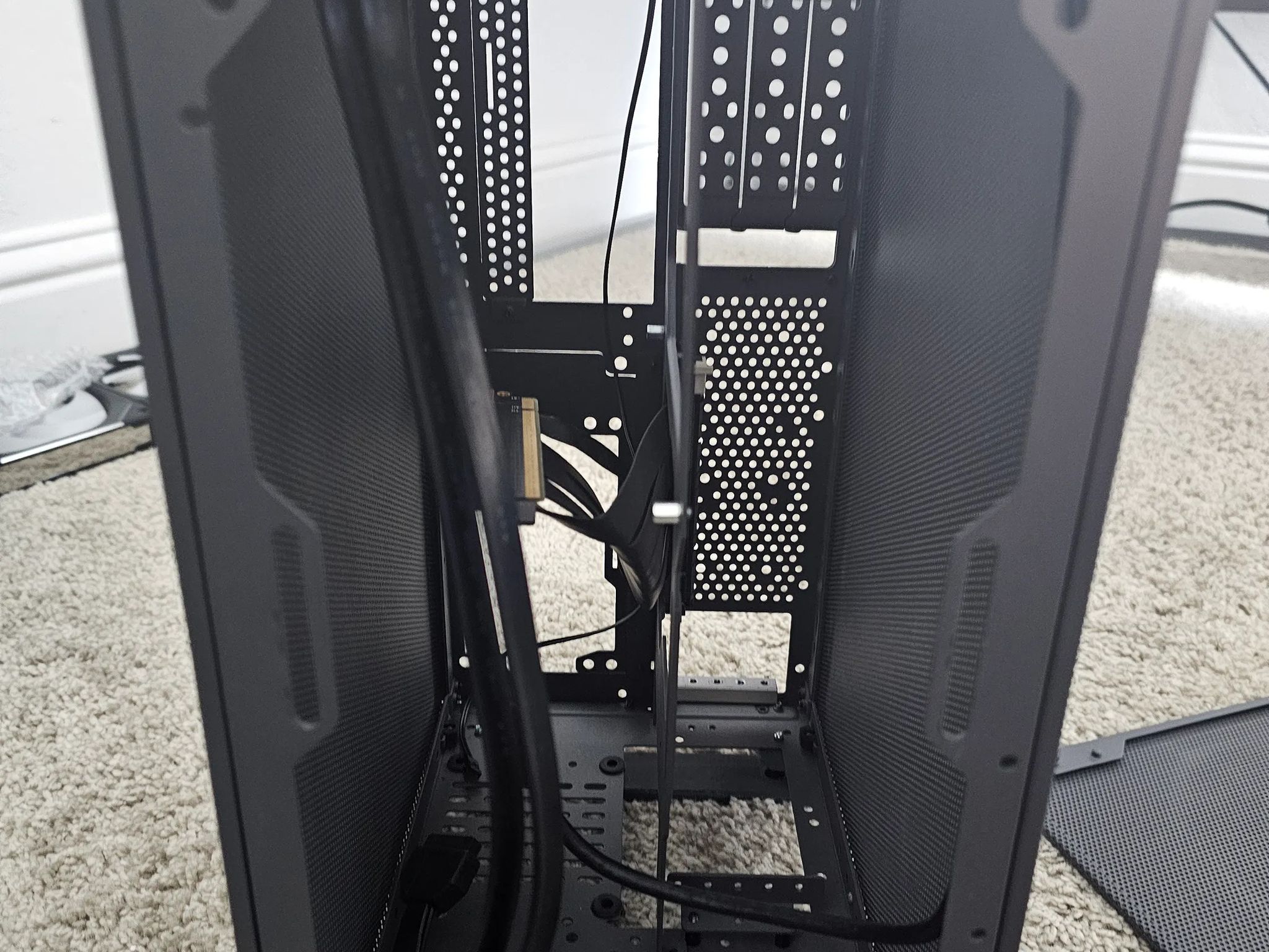 SSUPD Meshroom S Mini-ITX SFF Case - Full mesh Side Panel with PCIe 4.0 Riser Cable (Gray)