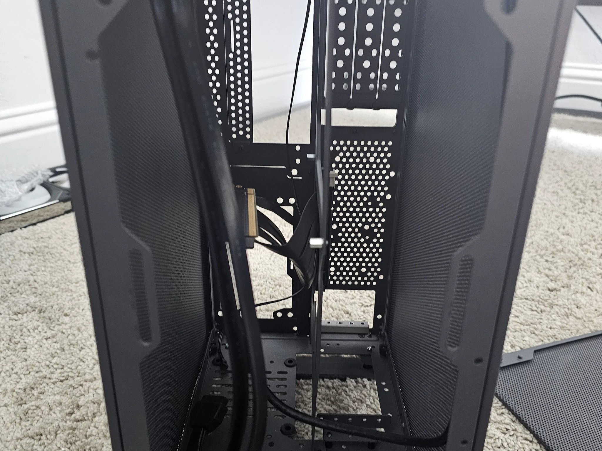 SSUPD Meshroom S Mini-ITX SFF Case - Full mesh Side Panel with PCIe 4.0 Riser Cable (Gray)
