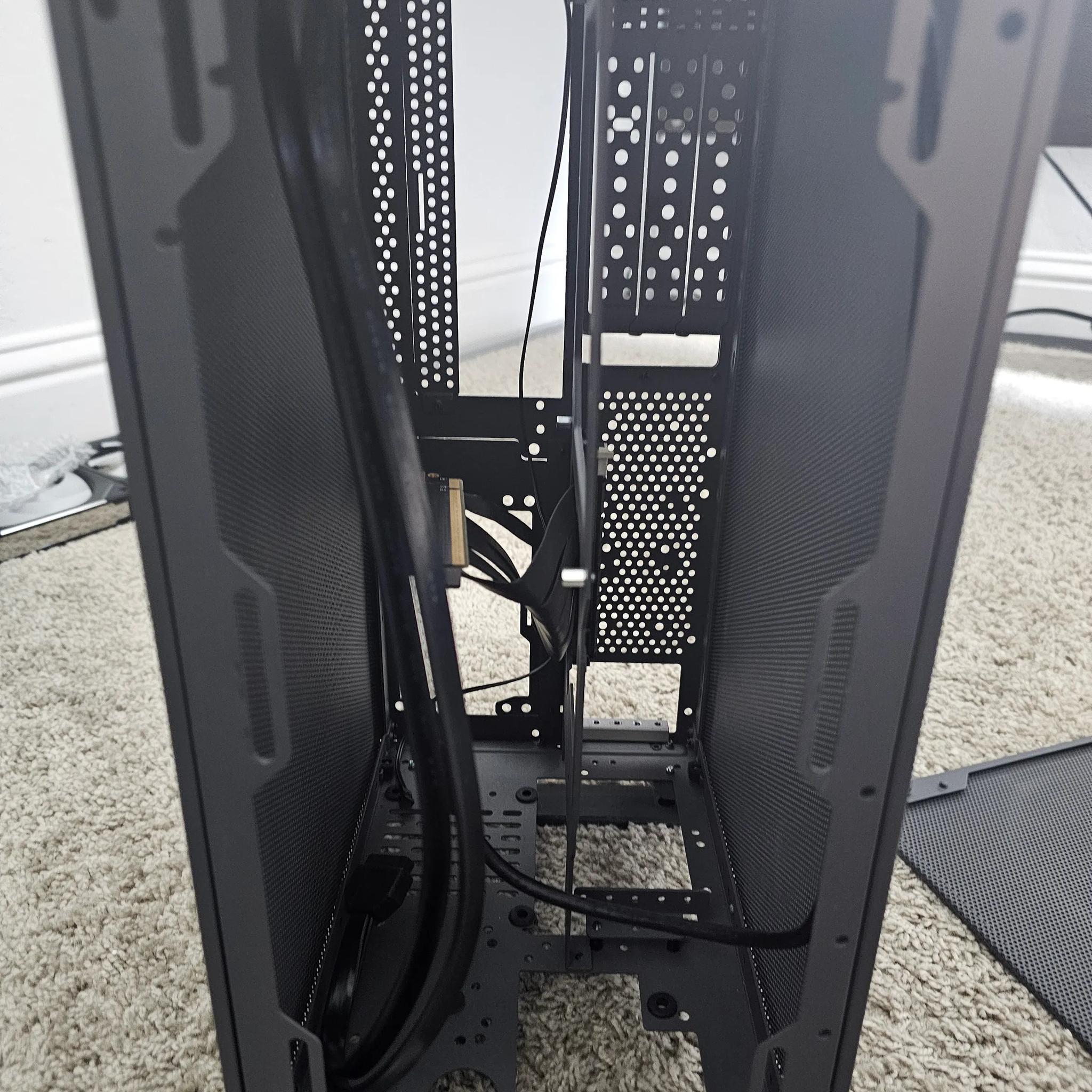 SSUPD Meshroom S Mini-ITX SFF Case - Full mesh Side Panel with PCIe 4.0 Riser Cable (Gray)