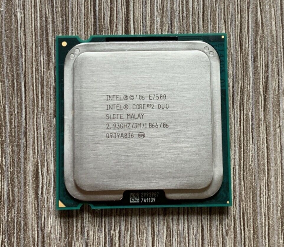 Intel Core 2 Duo Processor E7500 3M Cache, 2.93 GHz, 1066 MHz - SLGTE ...