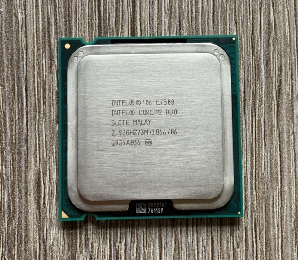 Intel Core 2 Duo Processor E7500 3M Cache, 2.93 GHz, 1066 MHz - SLGTE