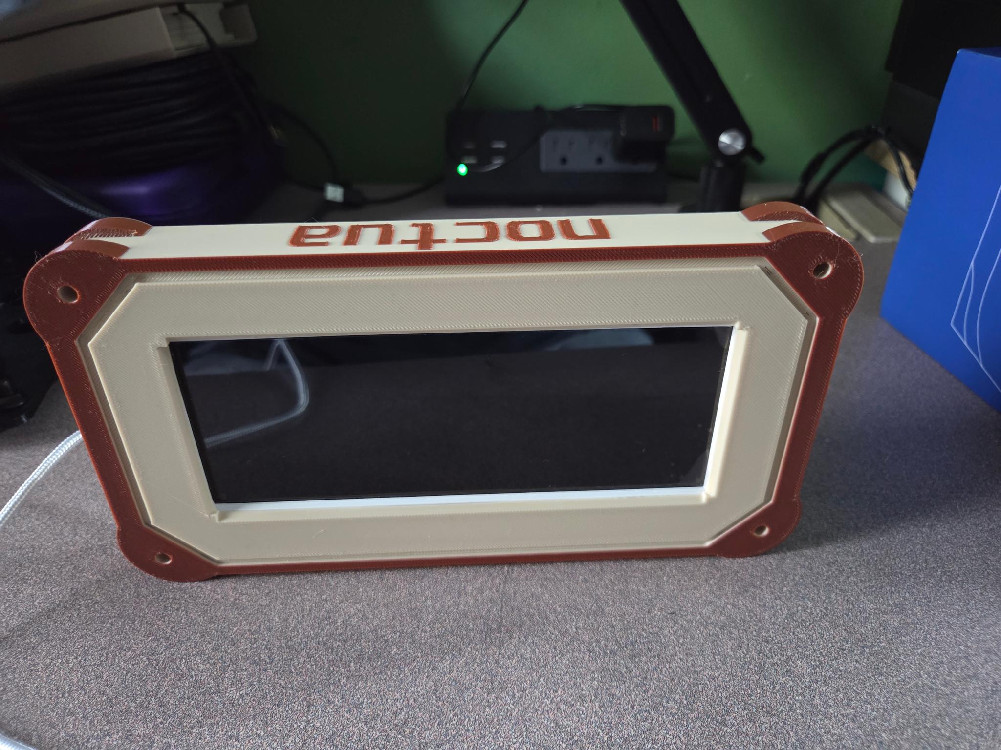 Custom Noctua-Themed 3D Printed LCD Display Enclosure & LCD Diplay 6.86inch