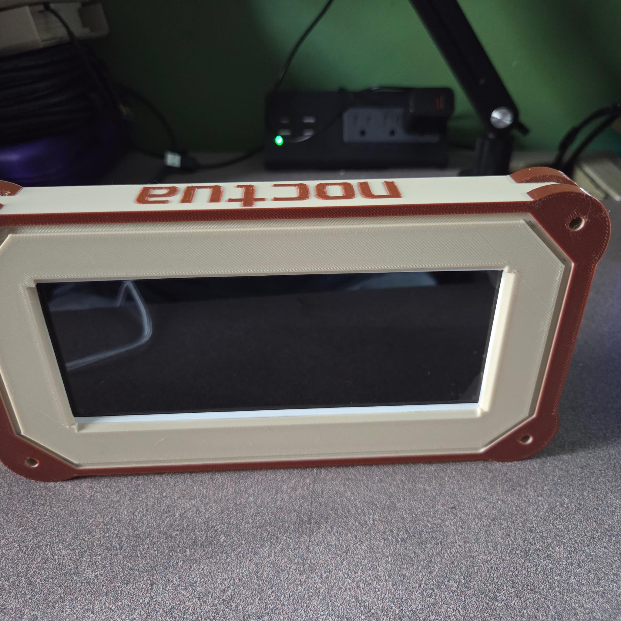 Custom Noctua-Themed 3D Printed LCD Display Enclosure & LCD Diplay 6.86inch