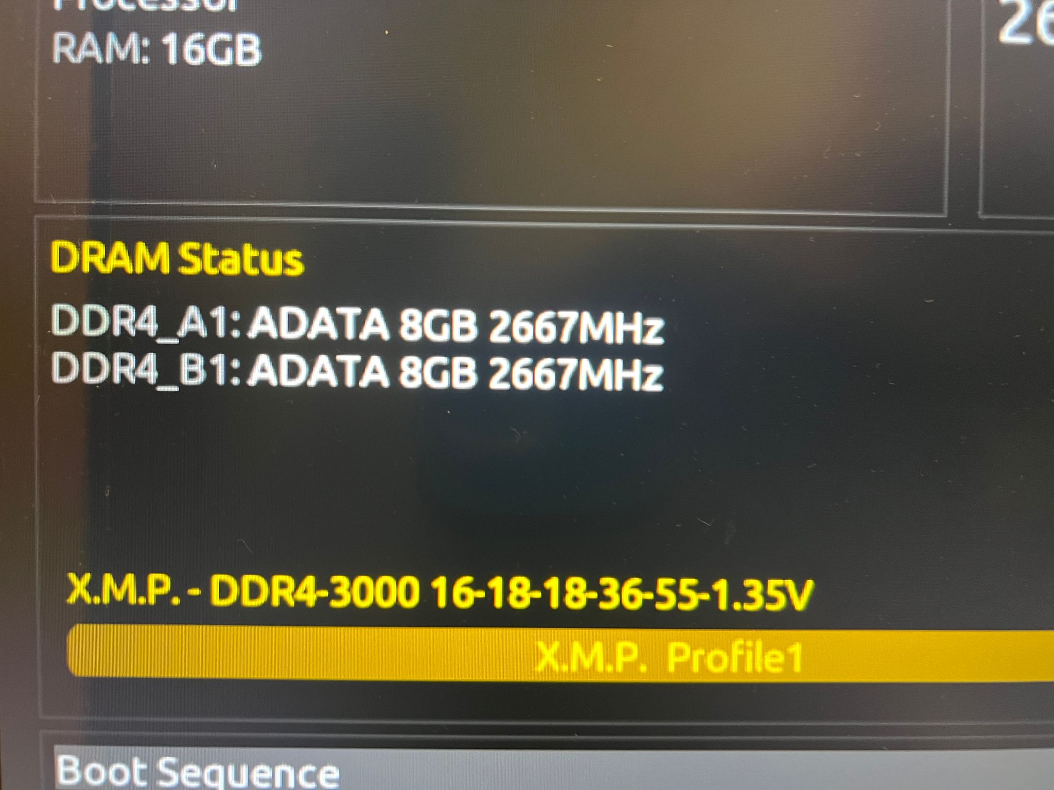 16GB (2x8GB) DDR4-3000MHz CL16 ADATA XPG Silver RAM Memory