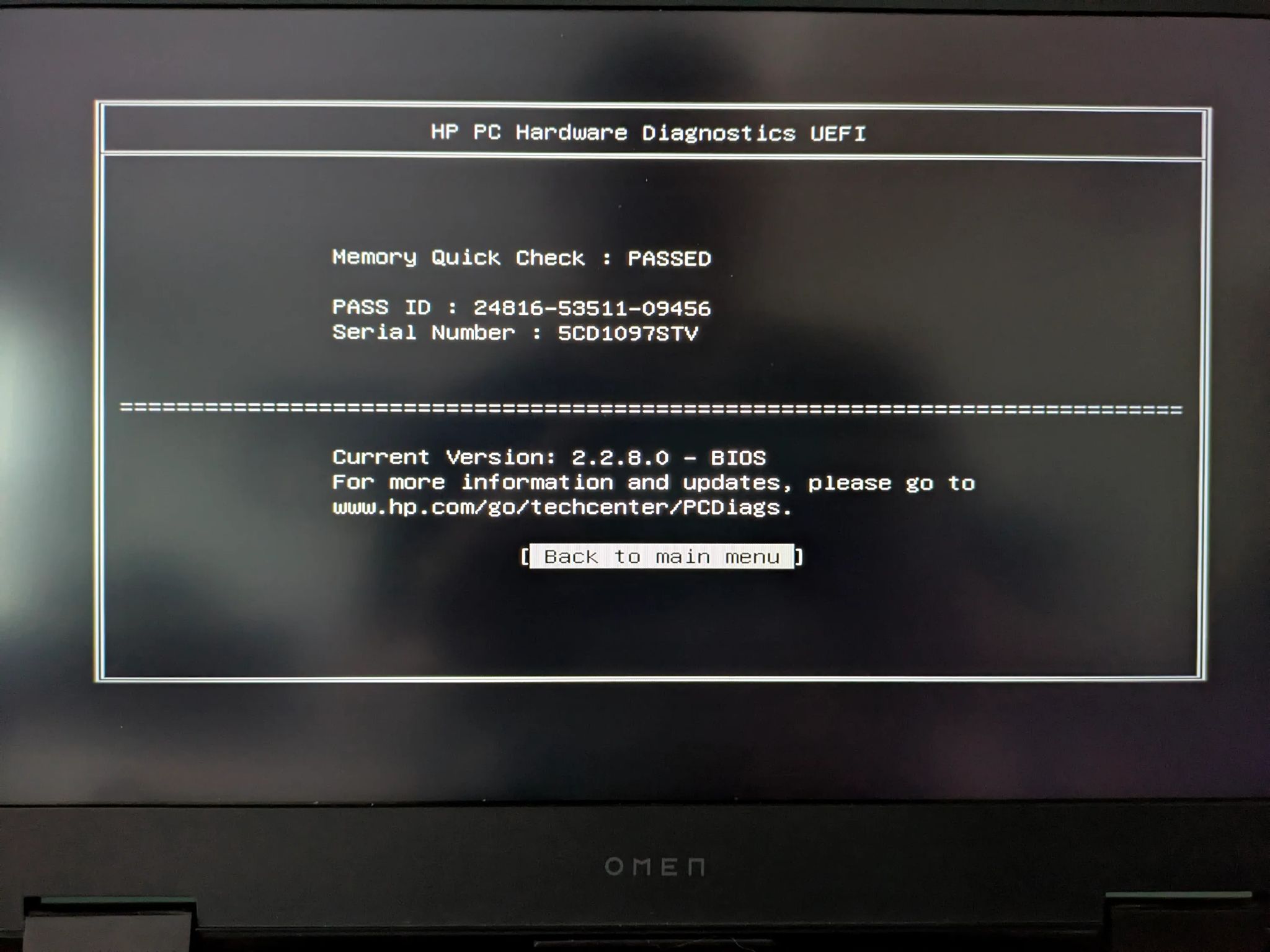 HP OMEN 15-EK1013DX | RTX 3070 | 10th Gen i7 | 16GB DDR4 | 1.25 TB SSD | W10P