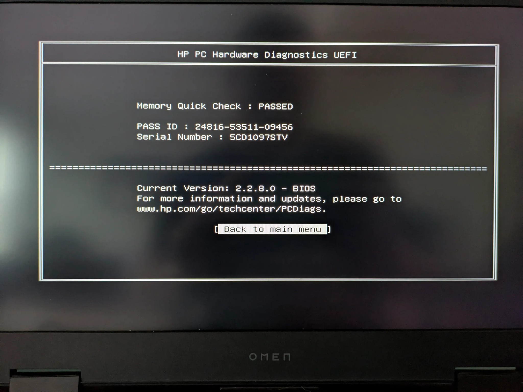 HP OMEN 15-EK1013DX | RTX 3070 | 10th Gen i7 | 16GB DDR4 | 1.25 TB SSD | W10P