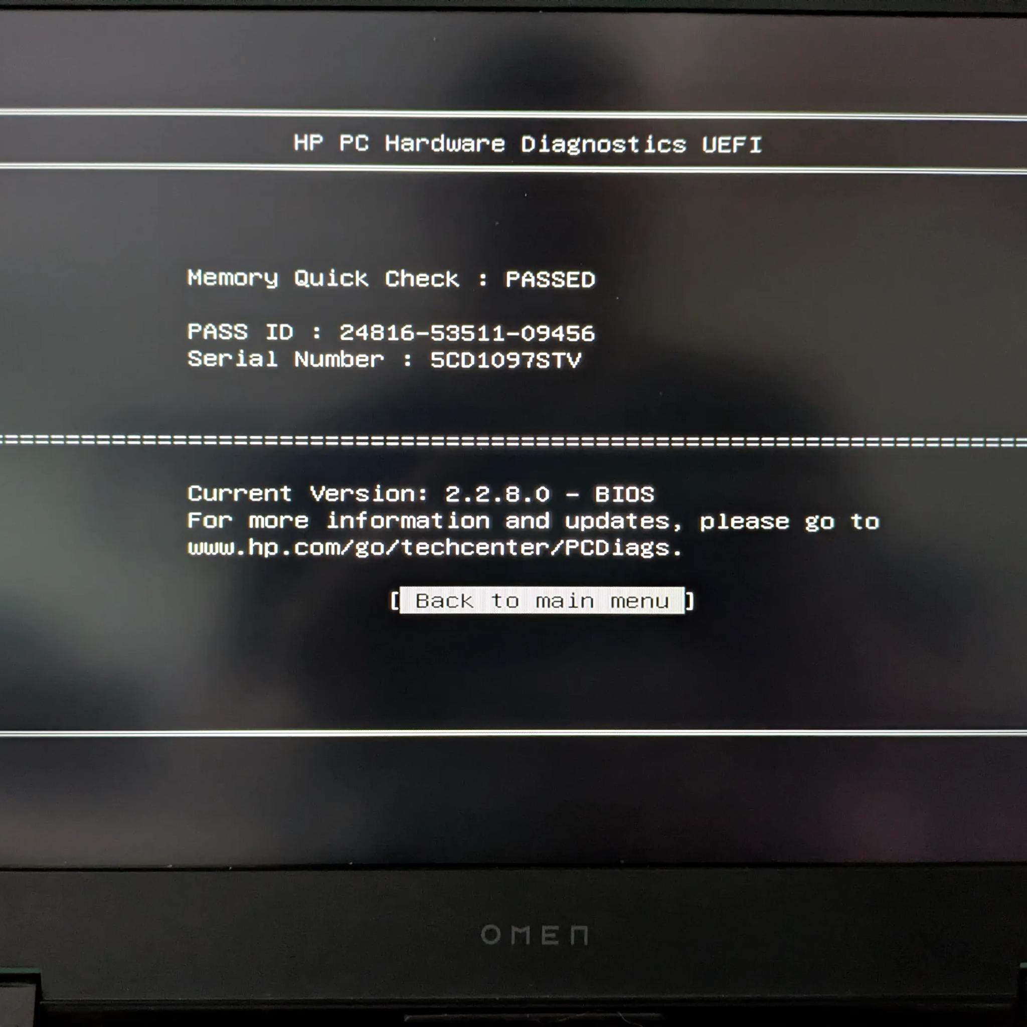 HP OMEN 15-EK1013DX | RTX 3070 | 10th Gen i7 | 16GB DDR4 | 1.25 TB SSD | W10P