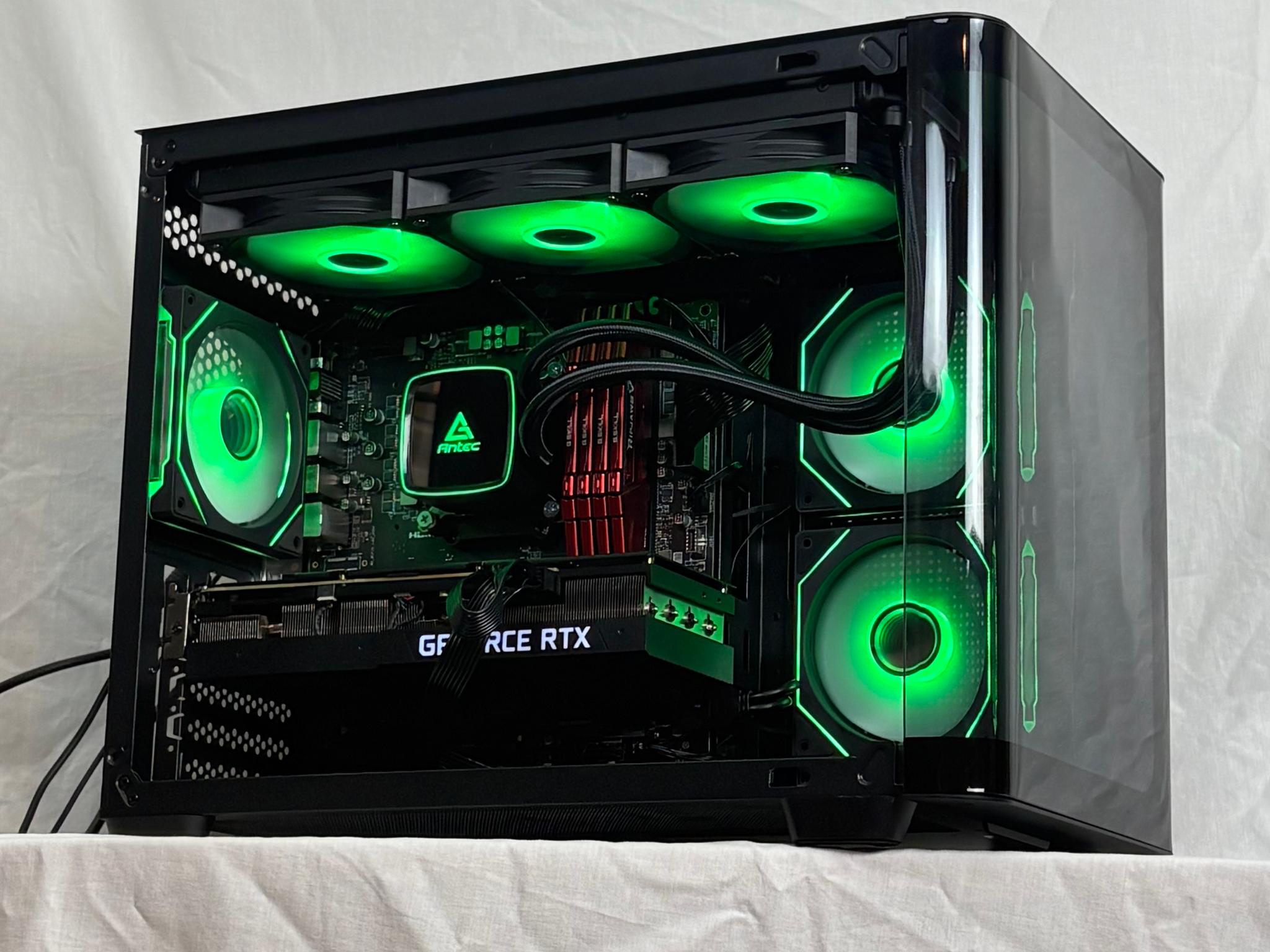 ♠️♣️ BLACK GAMING PC | RTX 3080 10GB | 1TB SSD | Ryzen 5 5600x | 32GB DDR4 | FREE SHIPPIN...