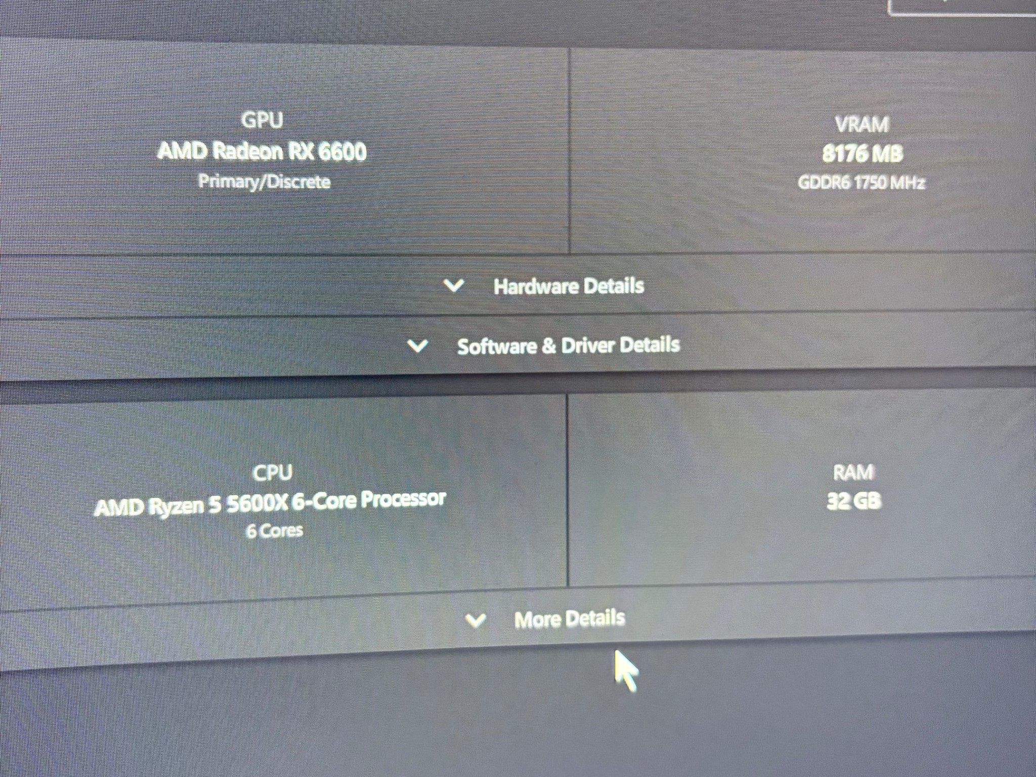 Asrock Ryzen 5 5600x & Rx 6600 1tb ,32gb ram