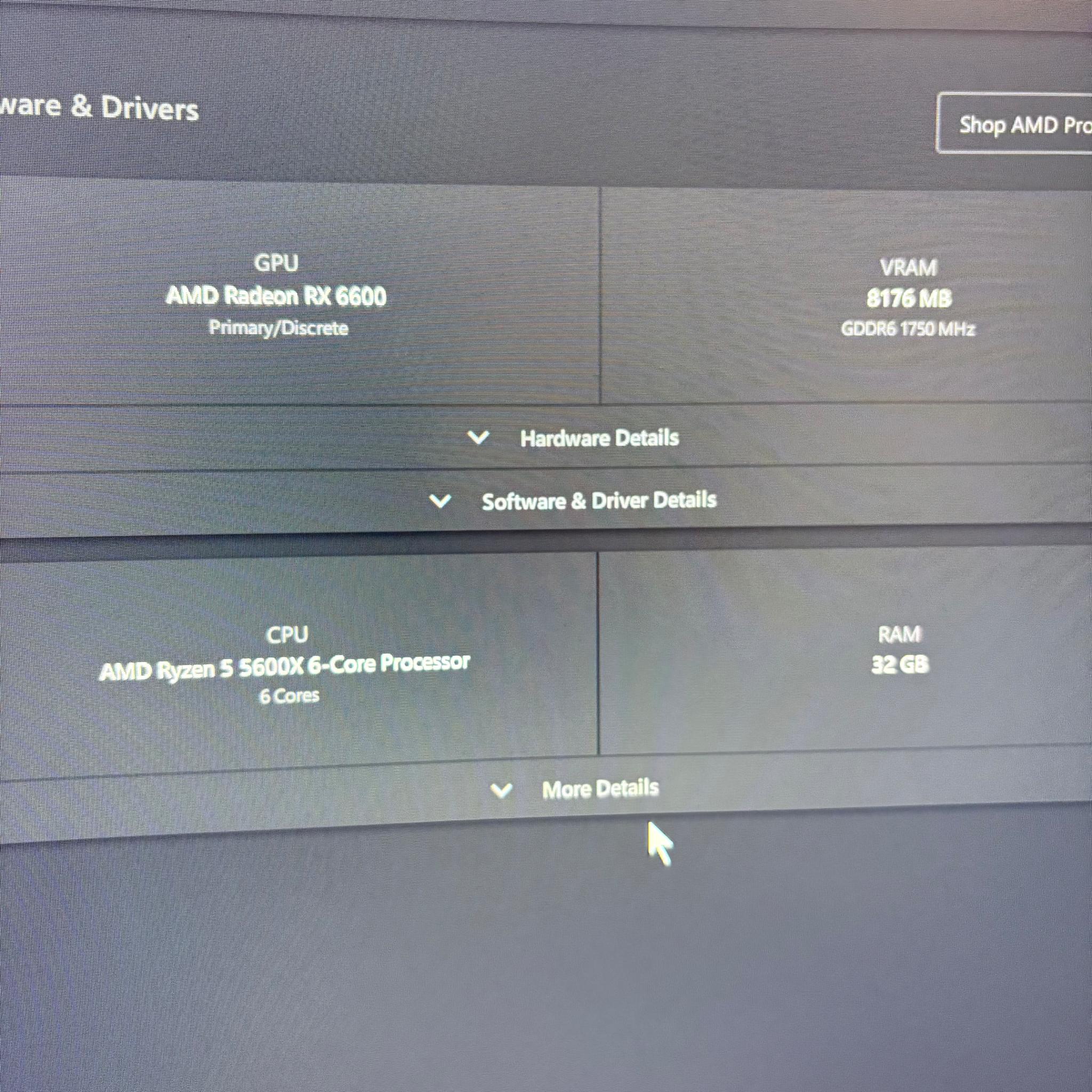 Asrock Ryzen 5 5600x & Rx 6600 1tb ,32gb ram