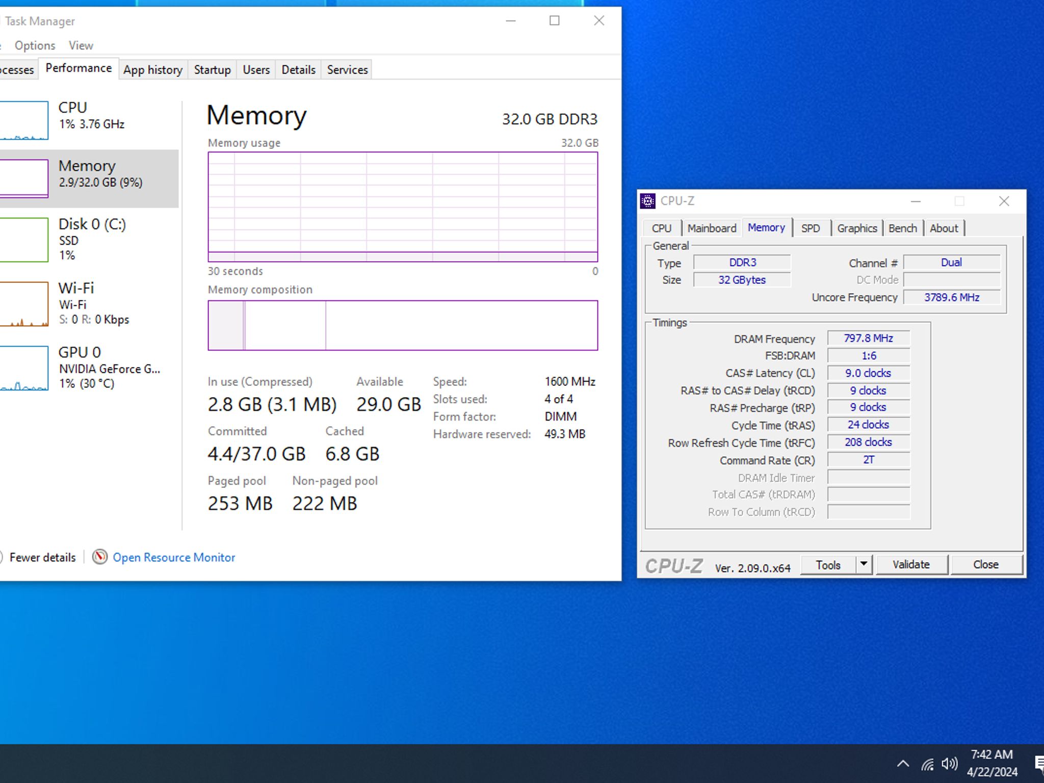 Combo: Motherboard/CPU/Memory - Intel Xeon Processor E3-1231 v3 - Asrock Z97 Pro4 - Crucial 32gb Mem