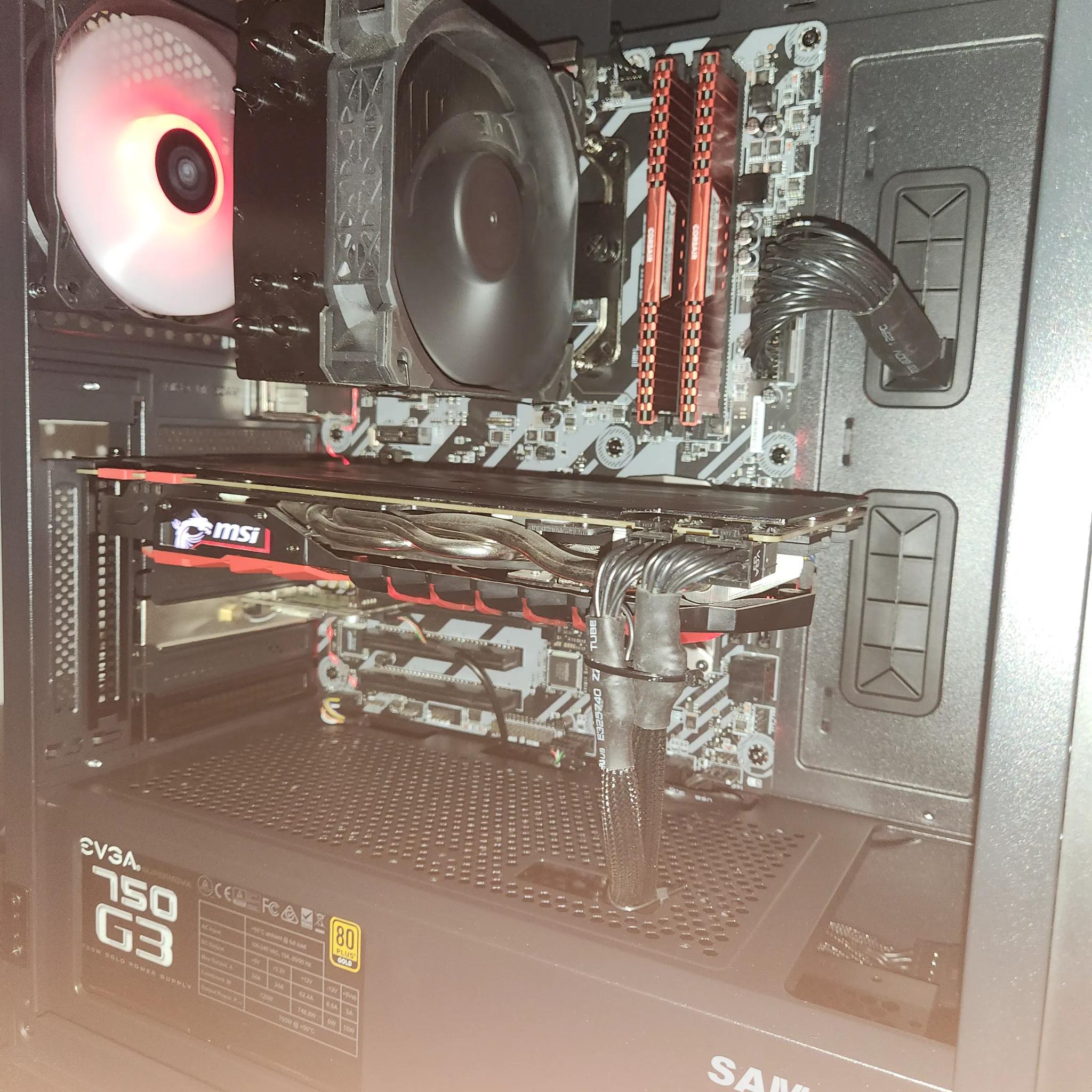 THE RED MONSTER: RTX 1070TI, Ryzen 7 1800X Fantastic value Gaming PC! With benchmarking video