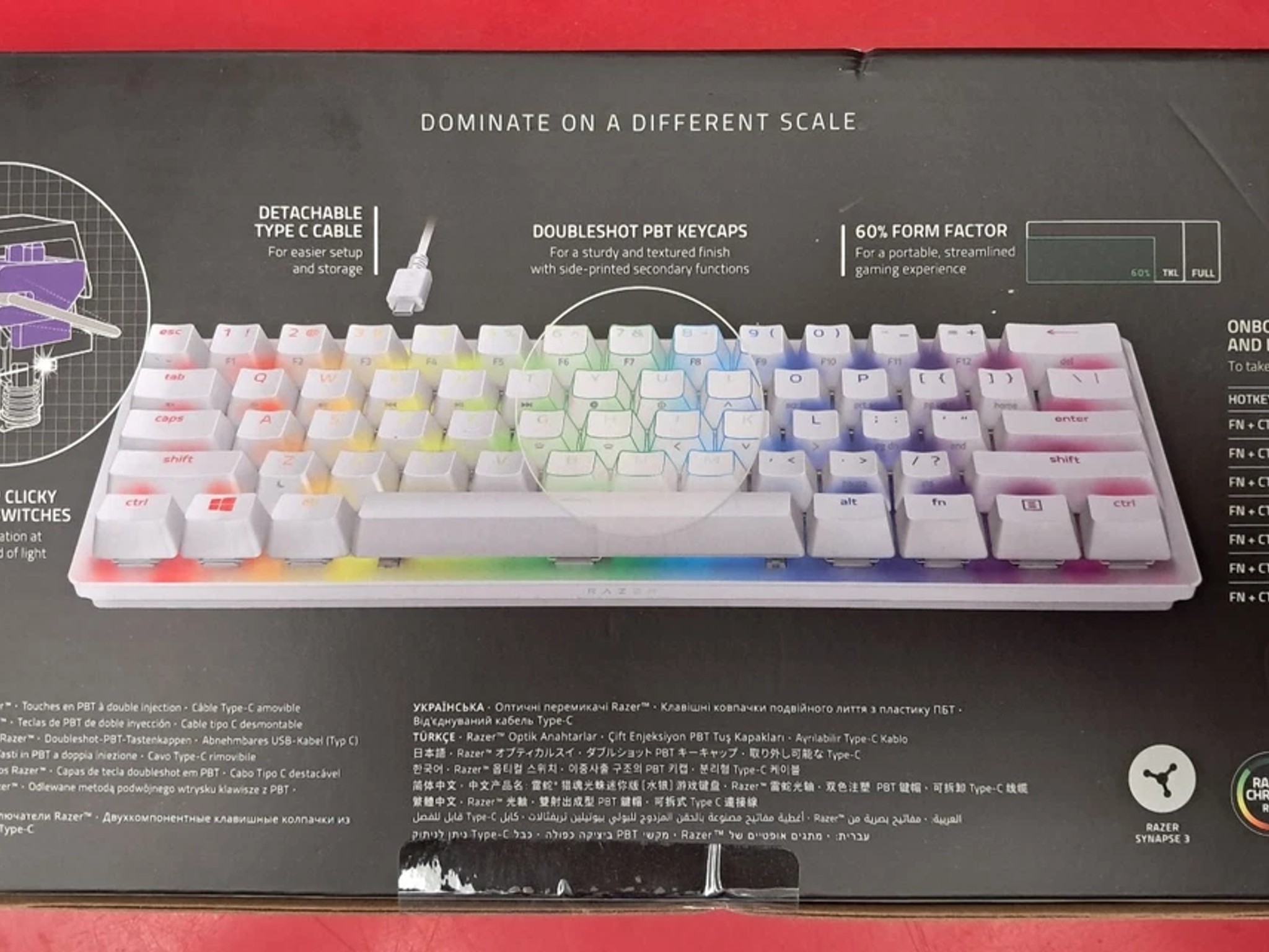 Razer Huntsman Mini White Mercury Edition