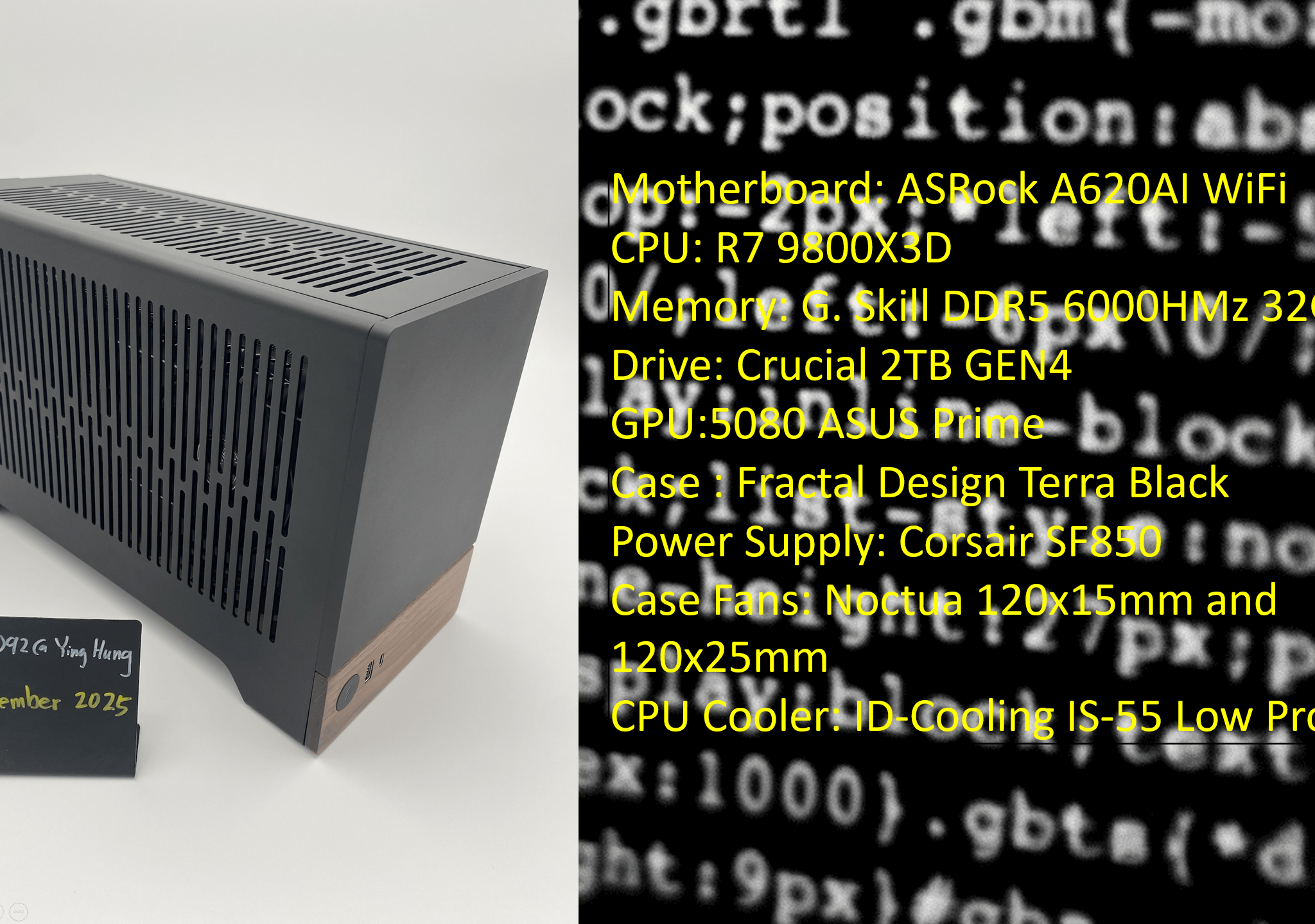 End Game Terra | 5080 | 9800X3D | 32GB DDR5 | 2TB Storage