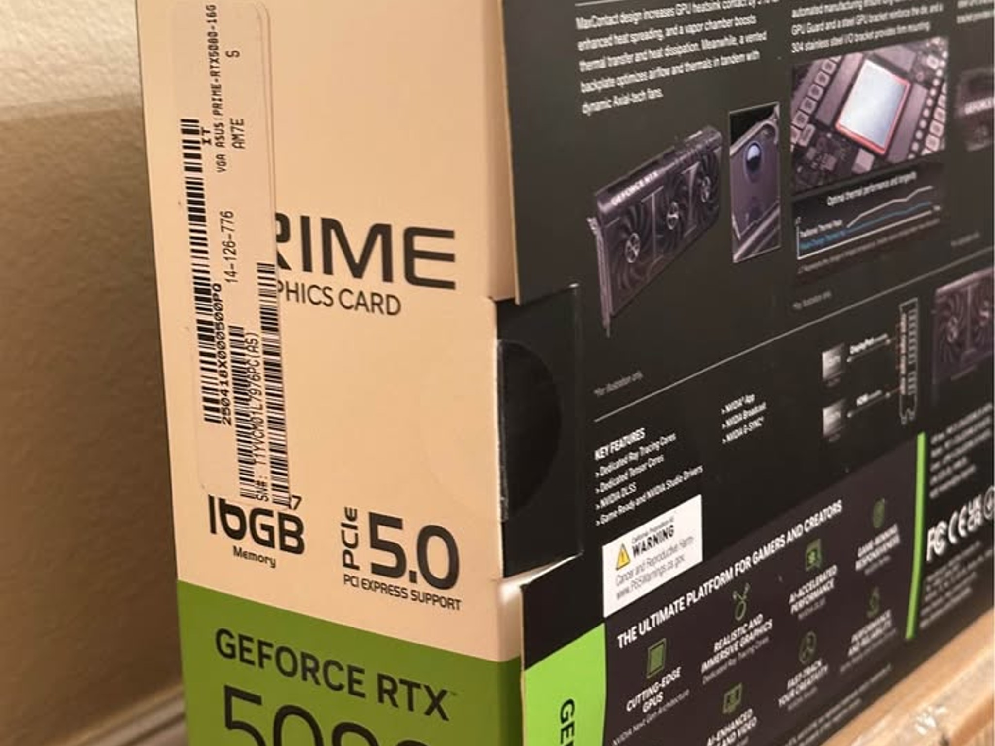 BNIB Asus RTX 5080 Prime 16G