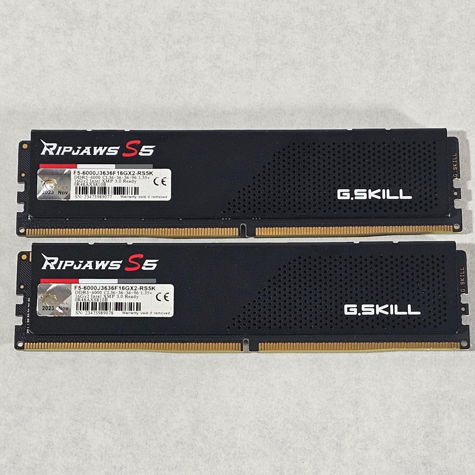 32GB DDR5 (2x16GB) CL36 6000MT/s XMP G.SKILL