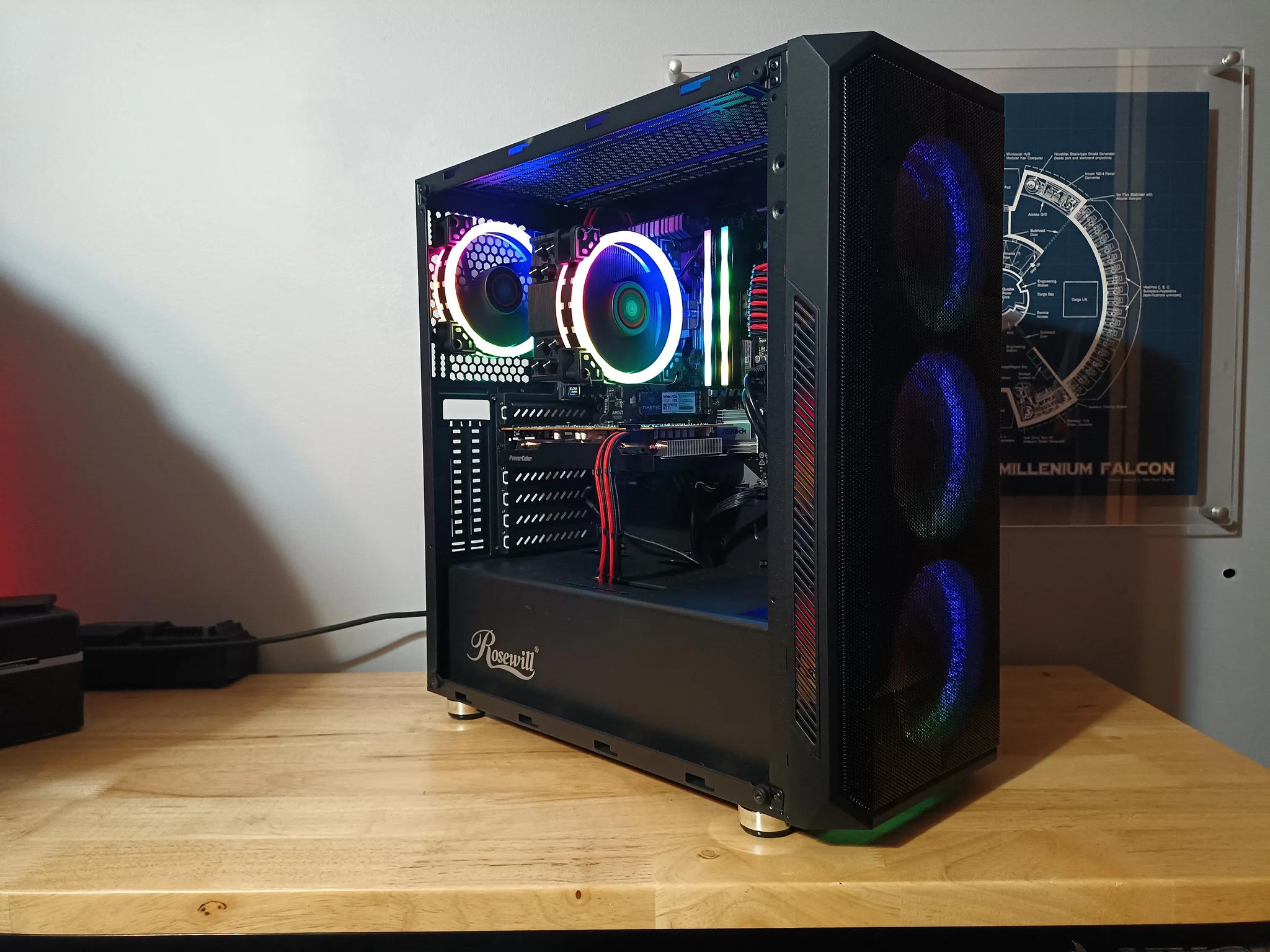 Gaming PC - Ryzen 5 5500, RX 6600XT, 32GB RAM / 1tb NVME SSD