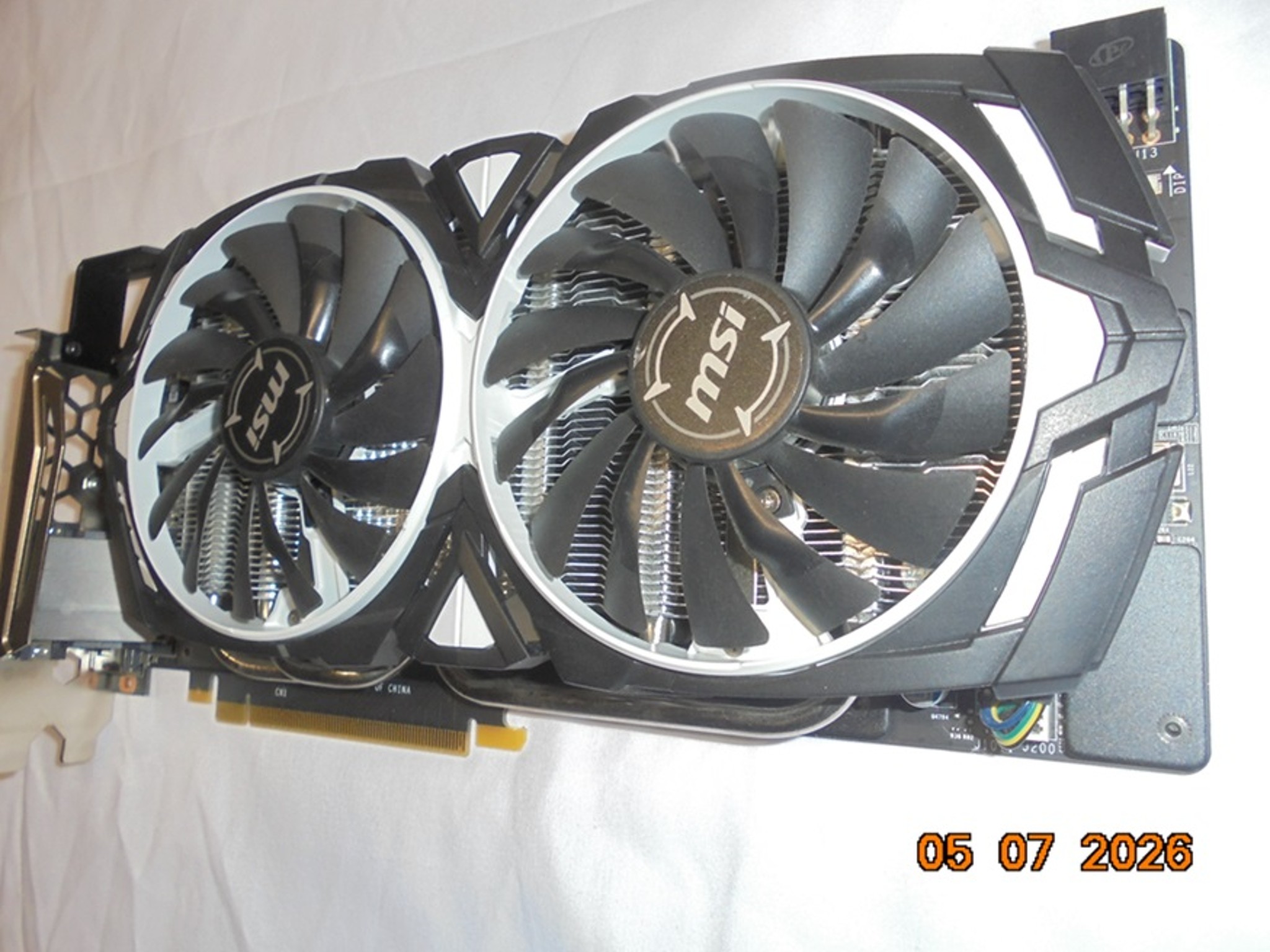 MSI ARMOR OC GeForce GTX 1070/Great Working Condition/Low Runtime