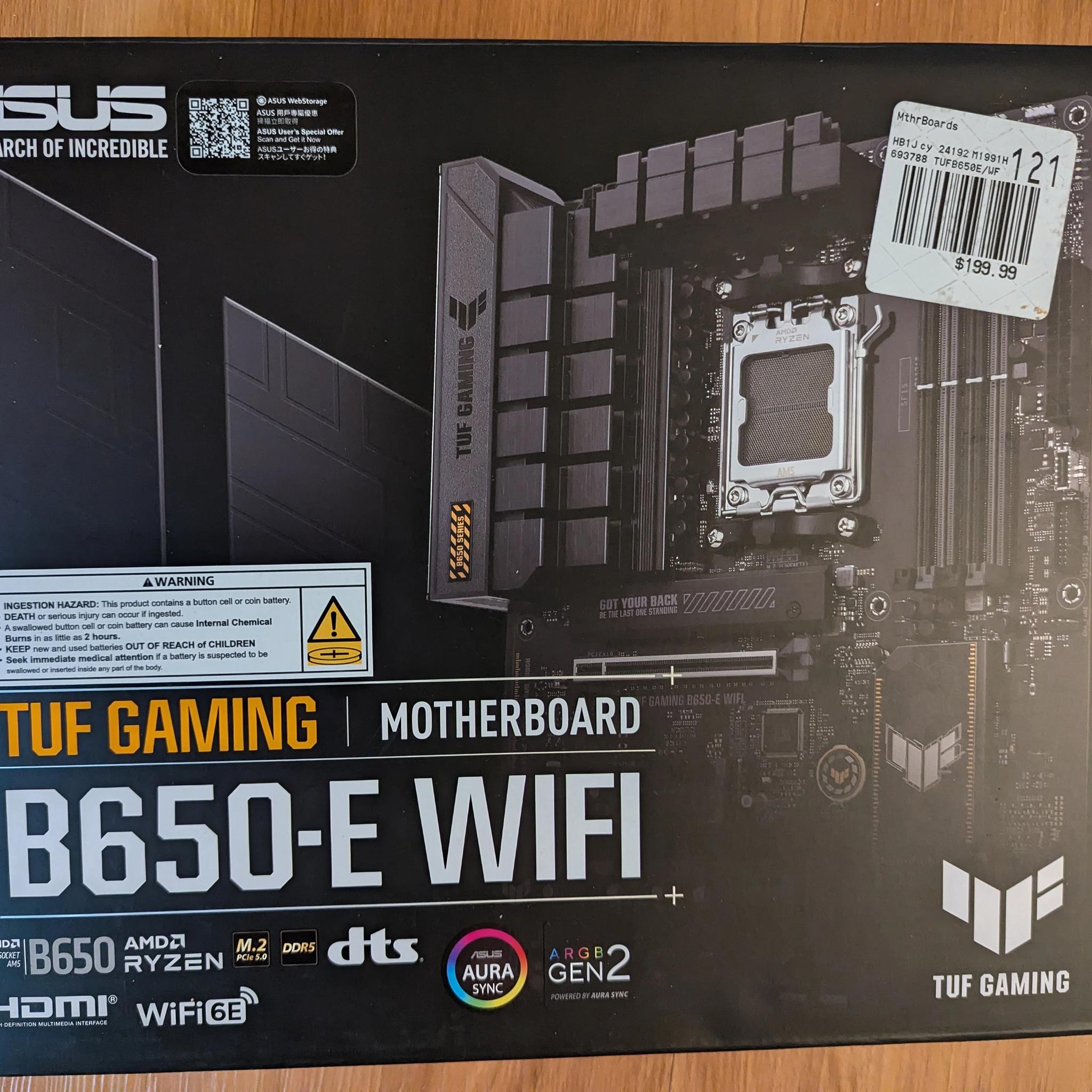ASUS B650-E TUF Gaming WIFI AMD Motherboard
