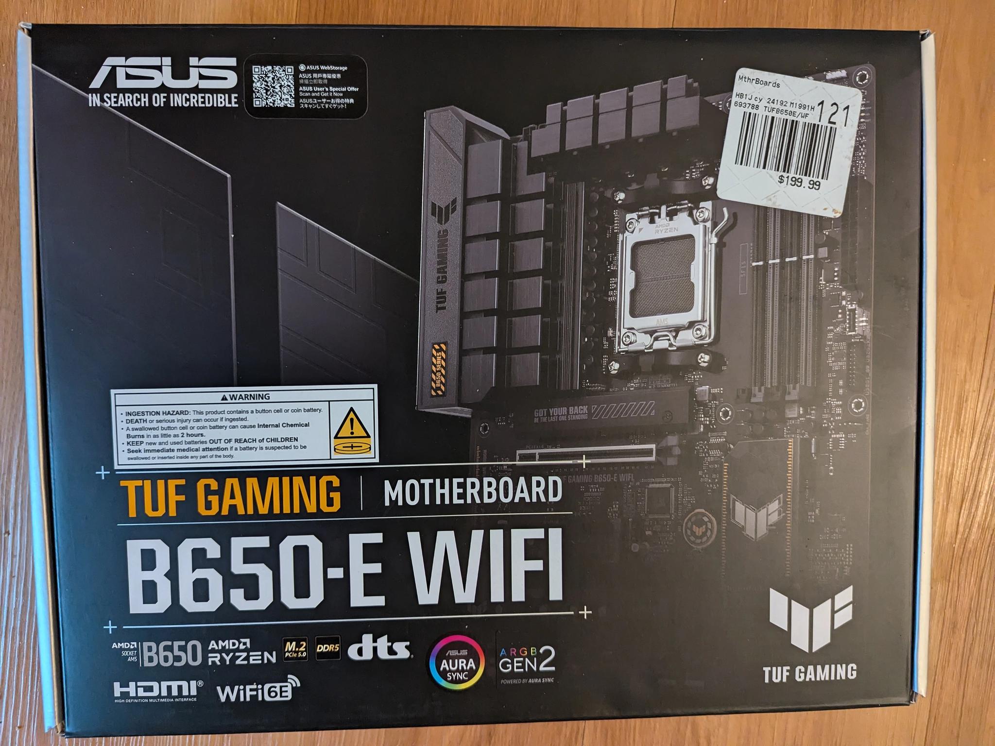 ASUS B650-E TUF Gaming WIFI AMD Motherboard