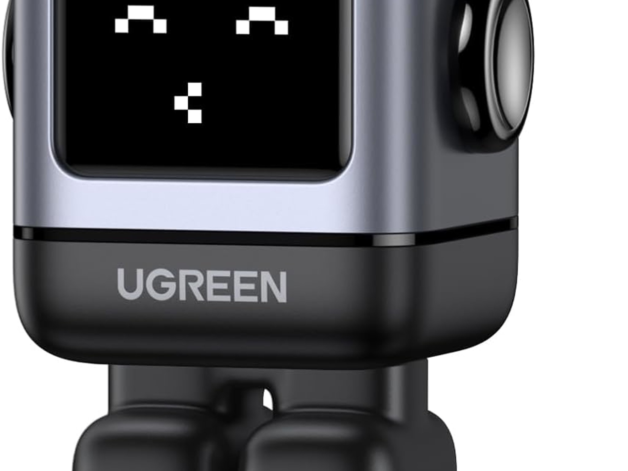 UGREEN RG 65W USB C Charger, Nexode 3-Port Robot GaN Fast Charger Block, Compact Wall Charger
