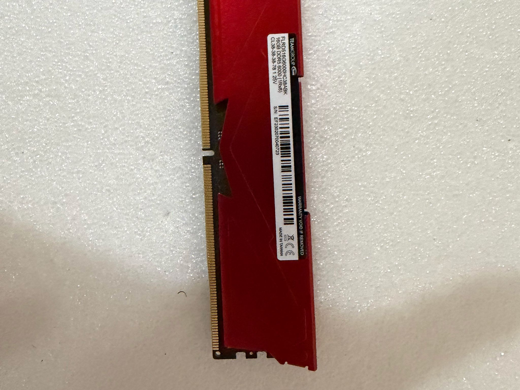 T-Force Vulcan 16GB CL38 6000 MT/s DDR5 Free Shipping