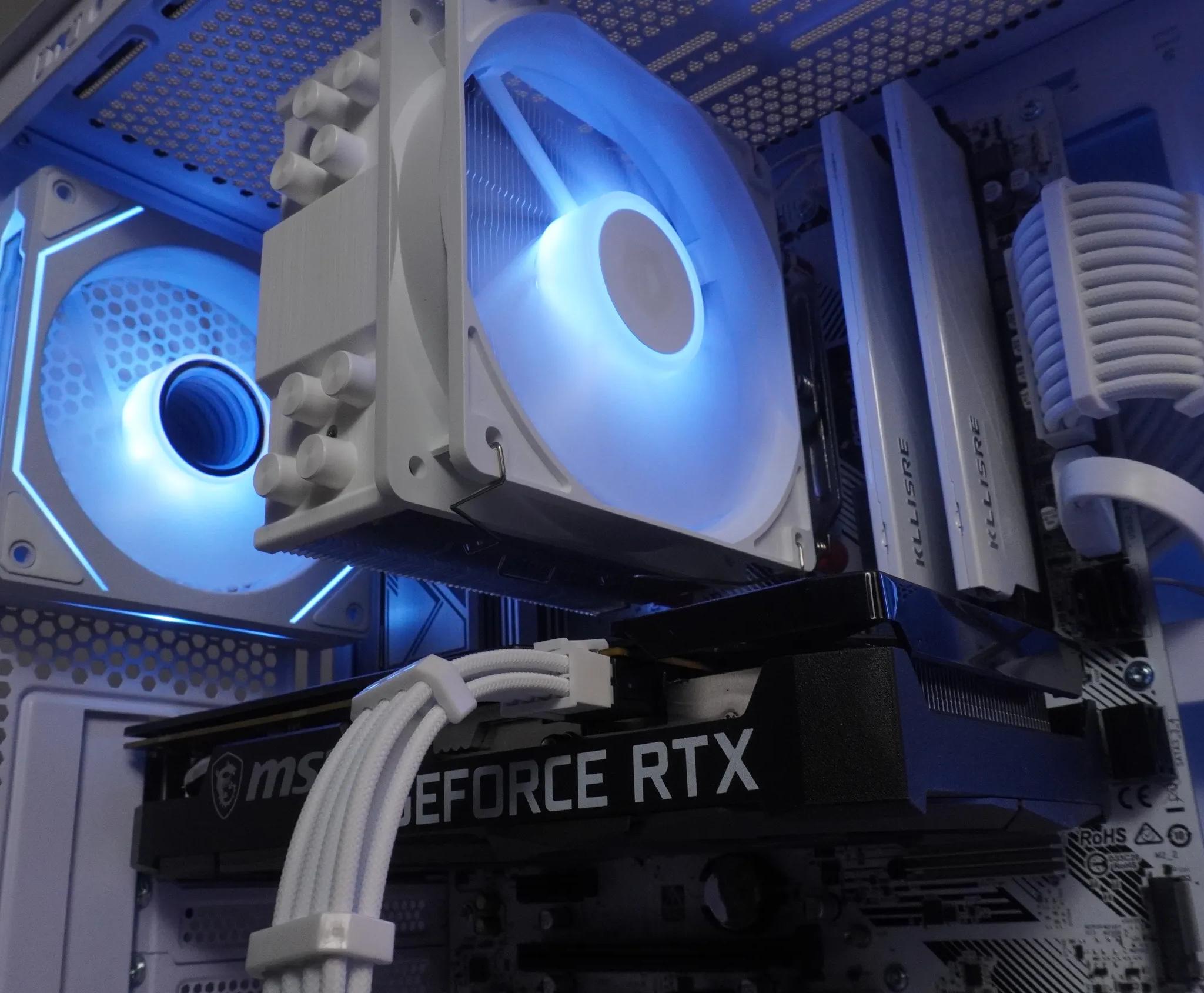 🤍 ARCTIC BEAST 🤍 1440p/1080p GAMING MACHINE 💚RTX 3060ti 🧡 Ryzen 5 5600 | 32GB | WIFI