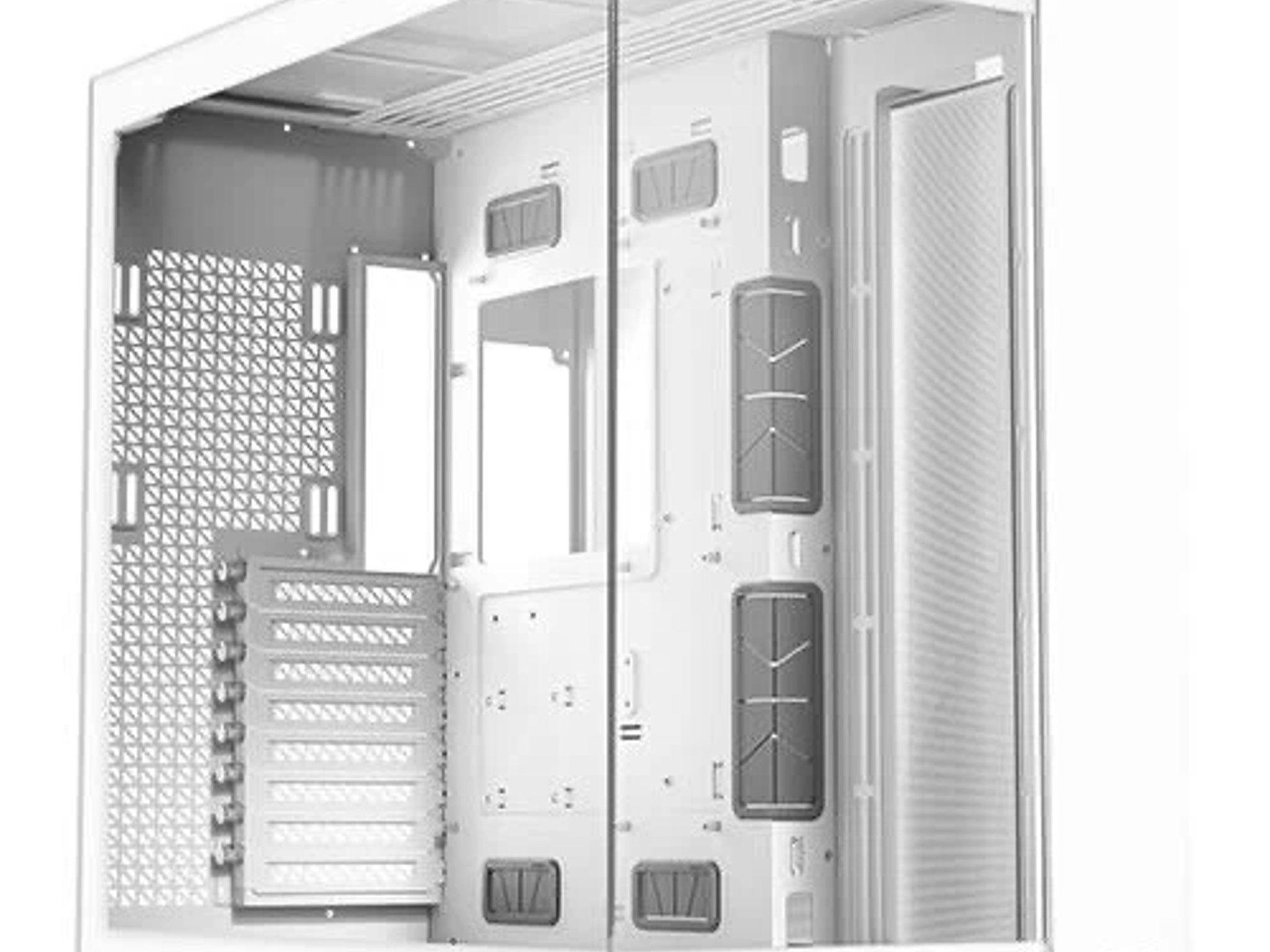 Antec C8 White, Dual-Chamber, 360mm Radiator Support, Seamless Tempered Glass Front & Side Panels