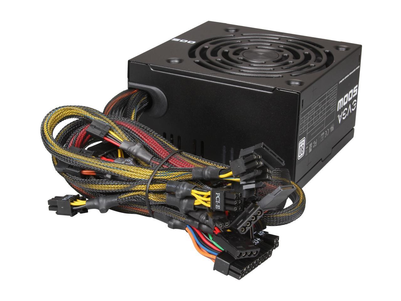 NEW SEALED! EVGA 500W 80 PLUS Power Supply
