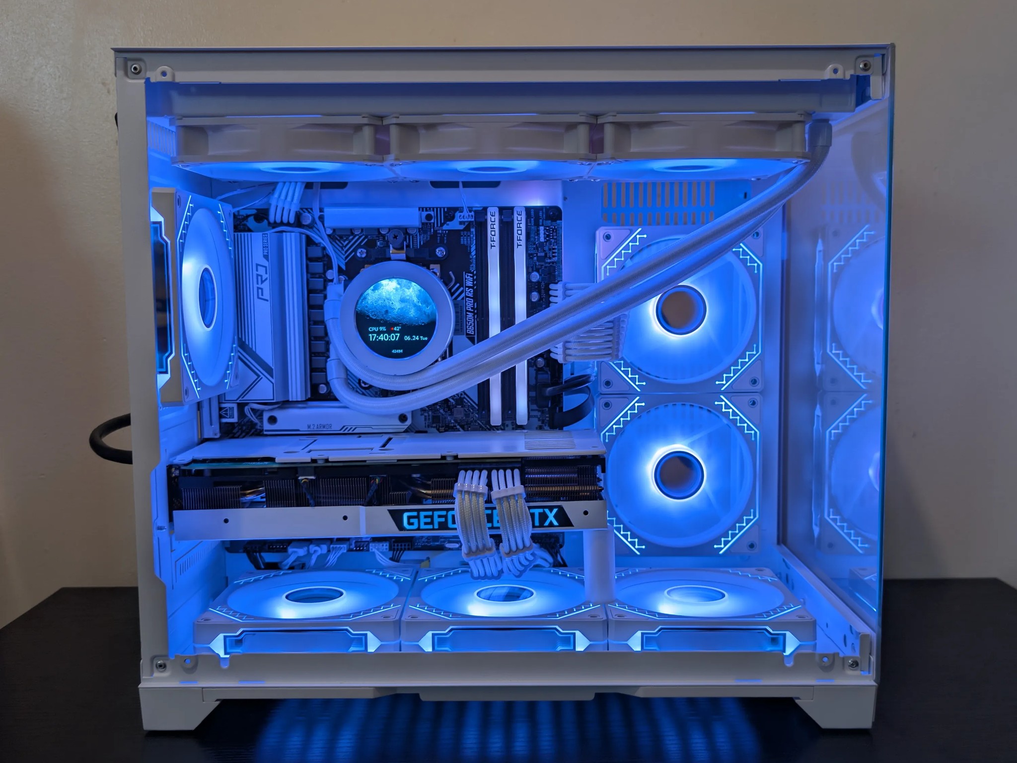 🔥🦢 White Gaming PC | RTX 3080 | Ryzen 7600X | 1TB SSD | 32GB RAM | WiFi 6 & Bluetooth 🦢🔥