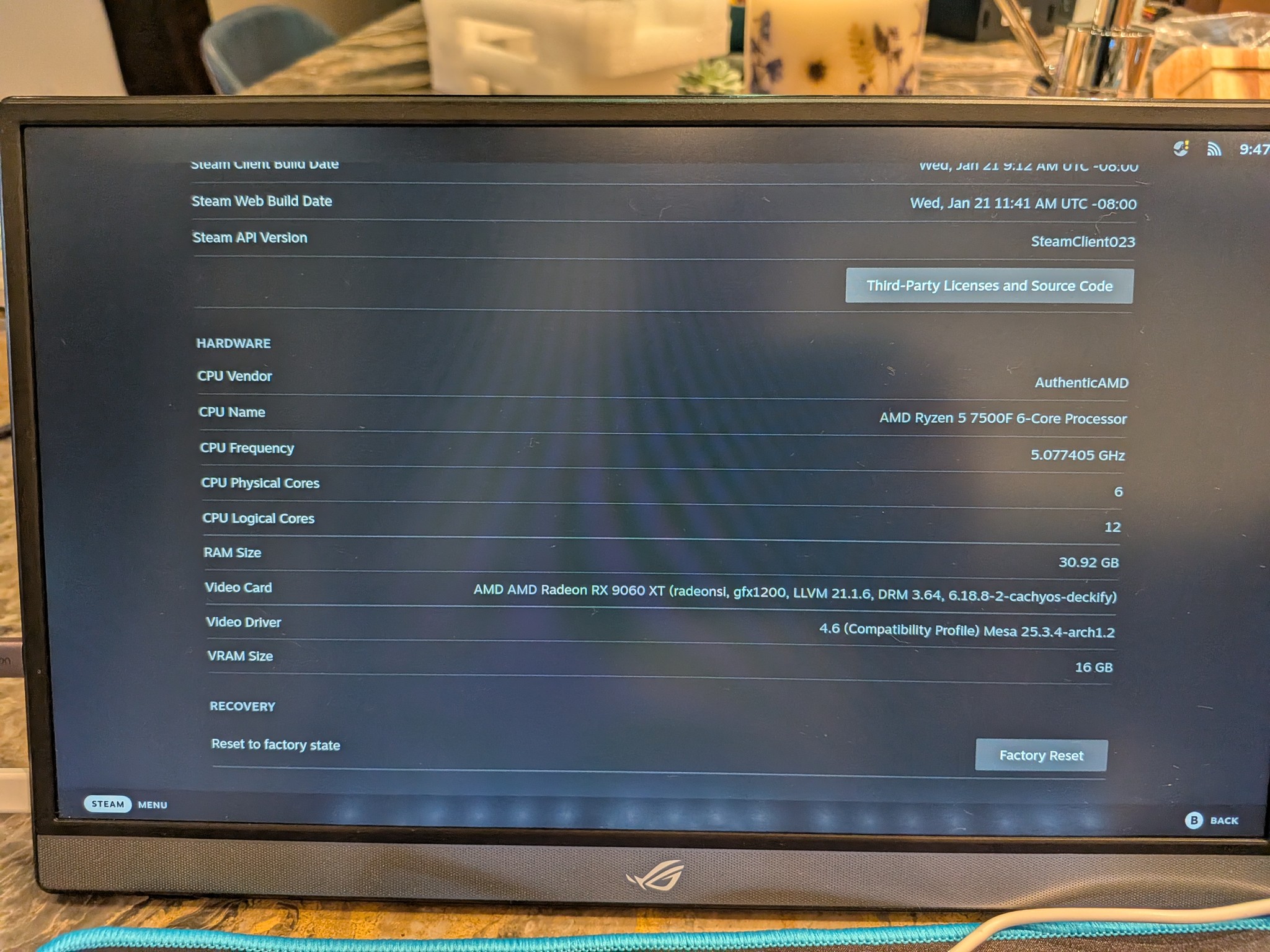 Steam Machine Killer - RX 9060 XT, Ryzen 5 7500F, 32 GB DDR5 RAM, 2 TB Gen 4 NVME