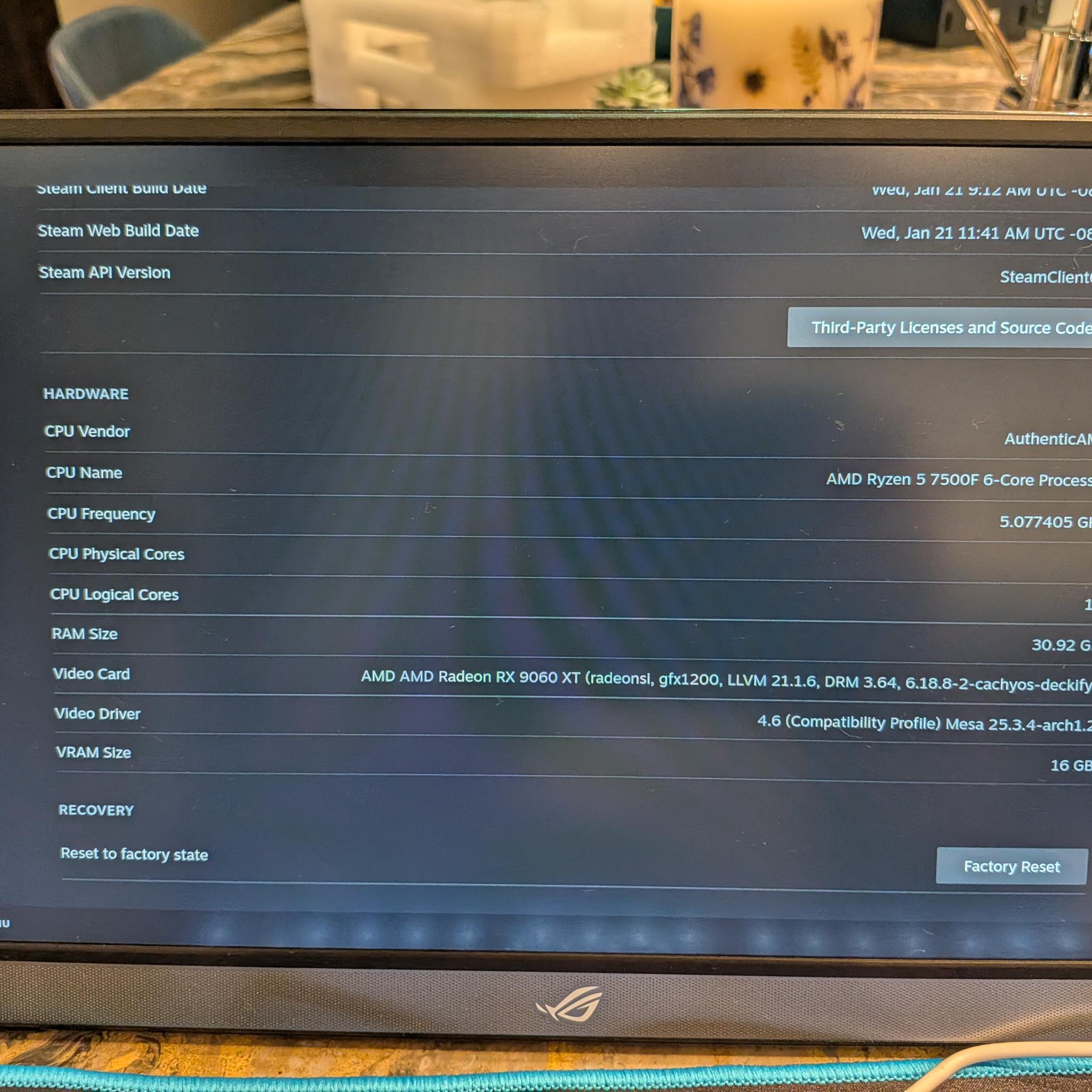 Steam Machine Killer - RX 9060 XT, Ryzen 5 7500F, 32 GB DDR5 RAM, 2 TB Gen 4 NVME