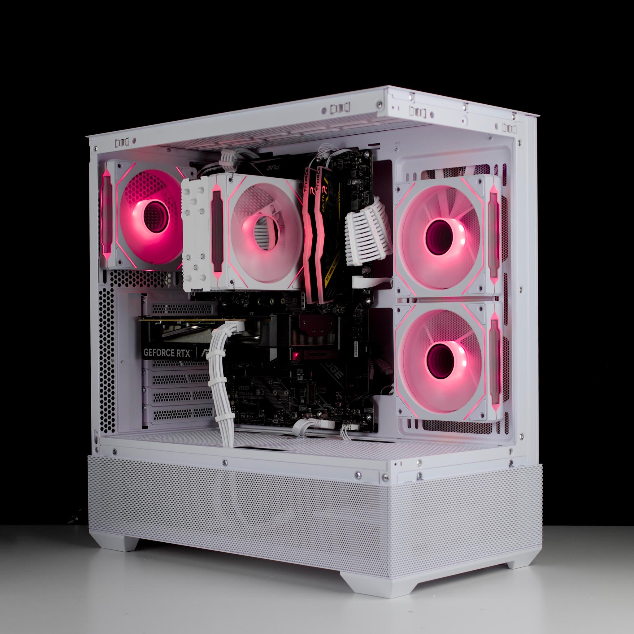 🧊❄️🧊 White Gaming PC – RTX 5060 , Ryzen 5 5500, 16GB RAM, 1TB SSD - WiFi, BlueTooth 🧊❄️🧊