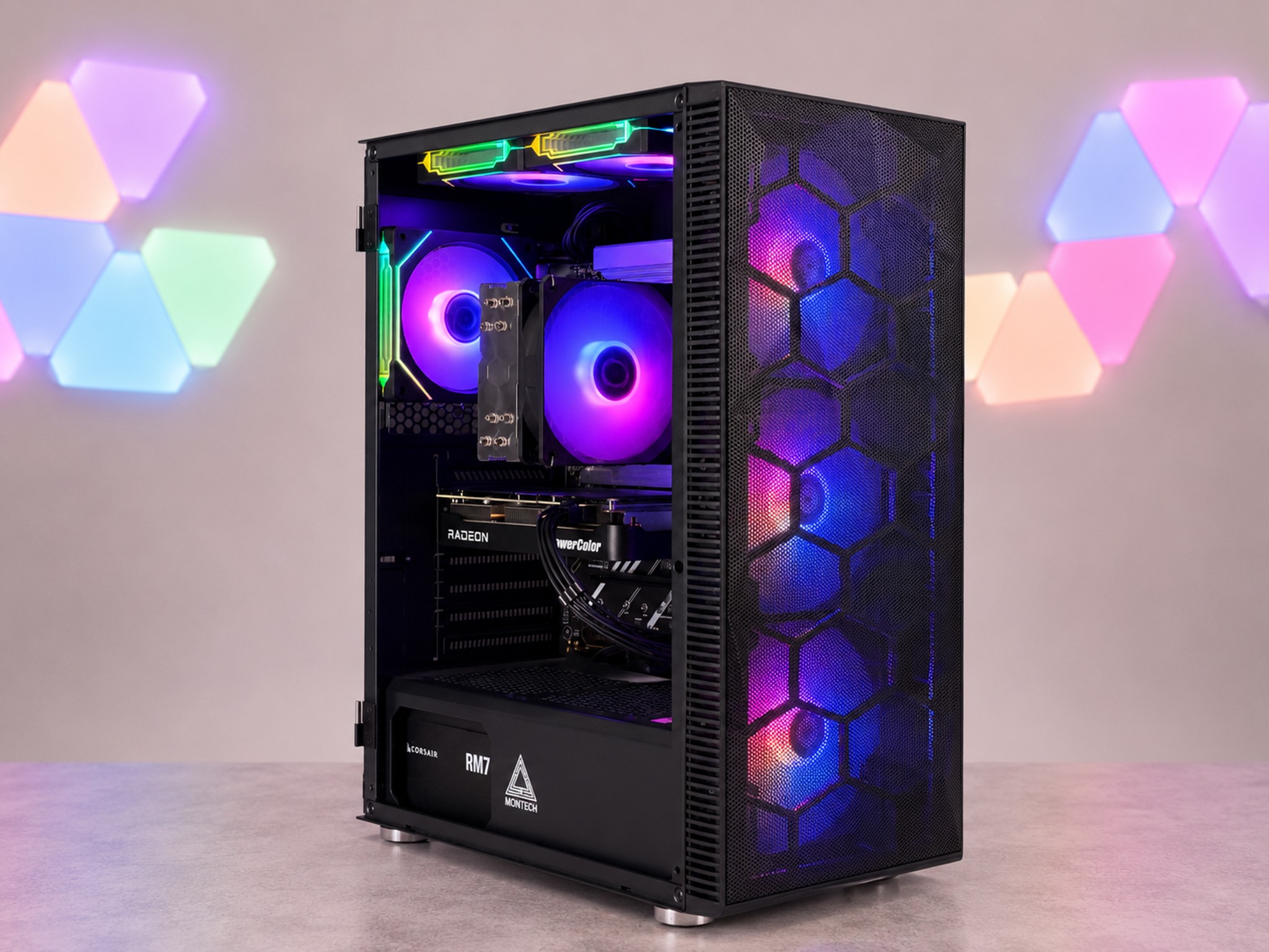 🌌🟣 GALACTIC Gaming PC | RX 9060 XT 16GB | Ryzen 5 9600x | 16GB | 1TB NVME | Free Shipping
